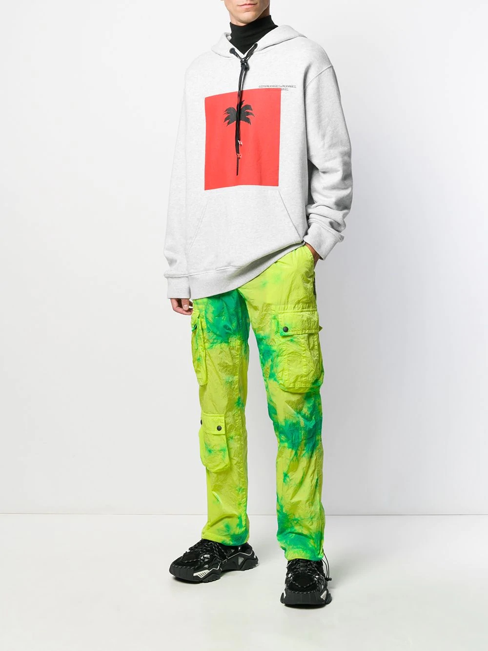 tie-dye army trousers - 2