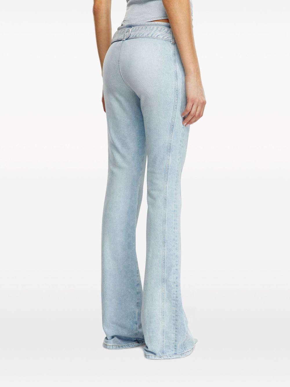 D-Ebbey belted flared jeans - 4