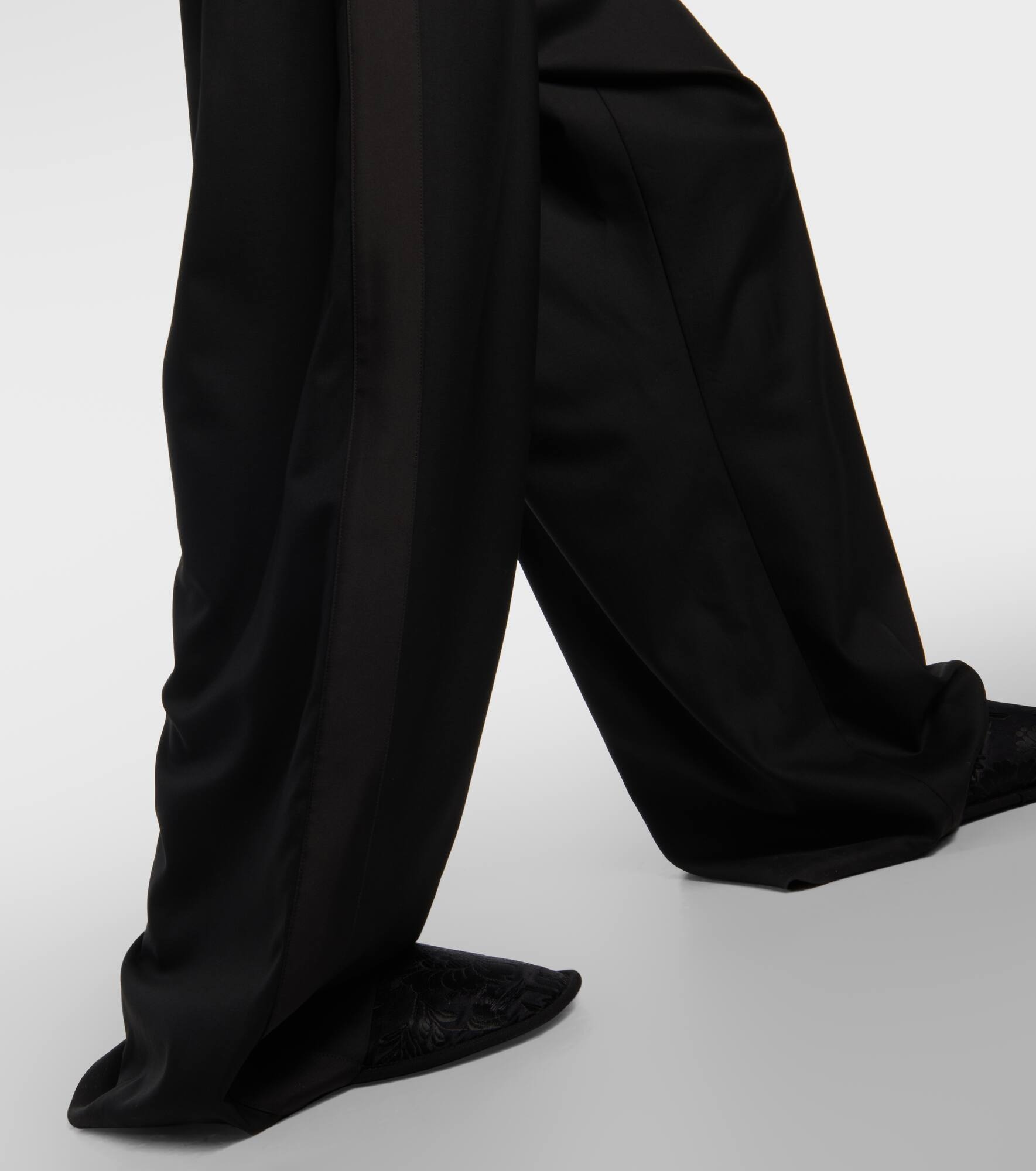 Hubert wool wide-leg pants - 5