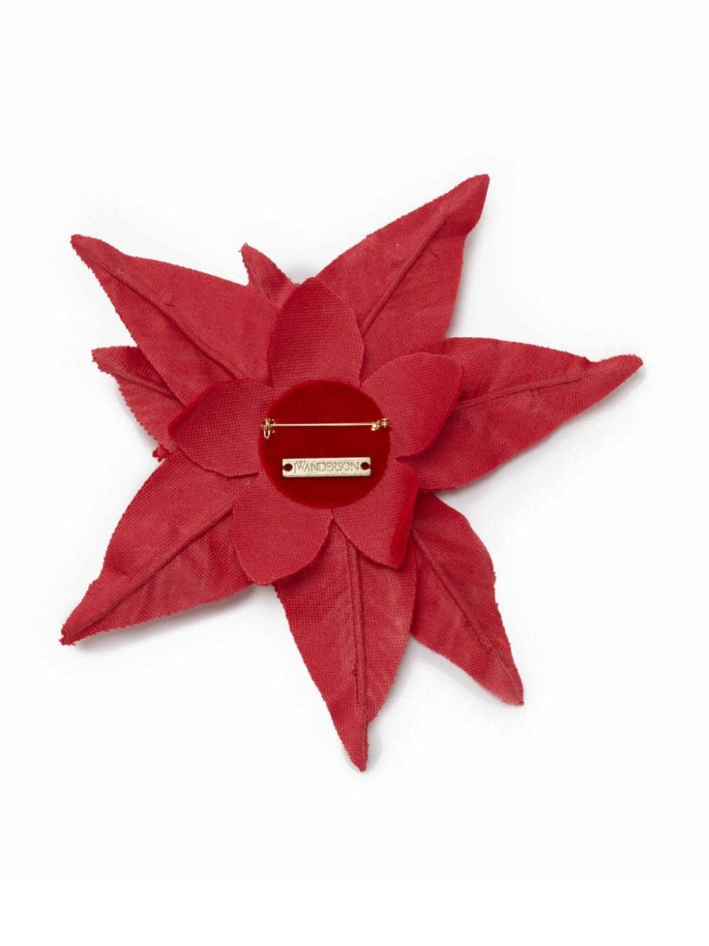 velvet pointsettia brooch - 2