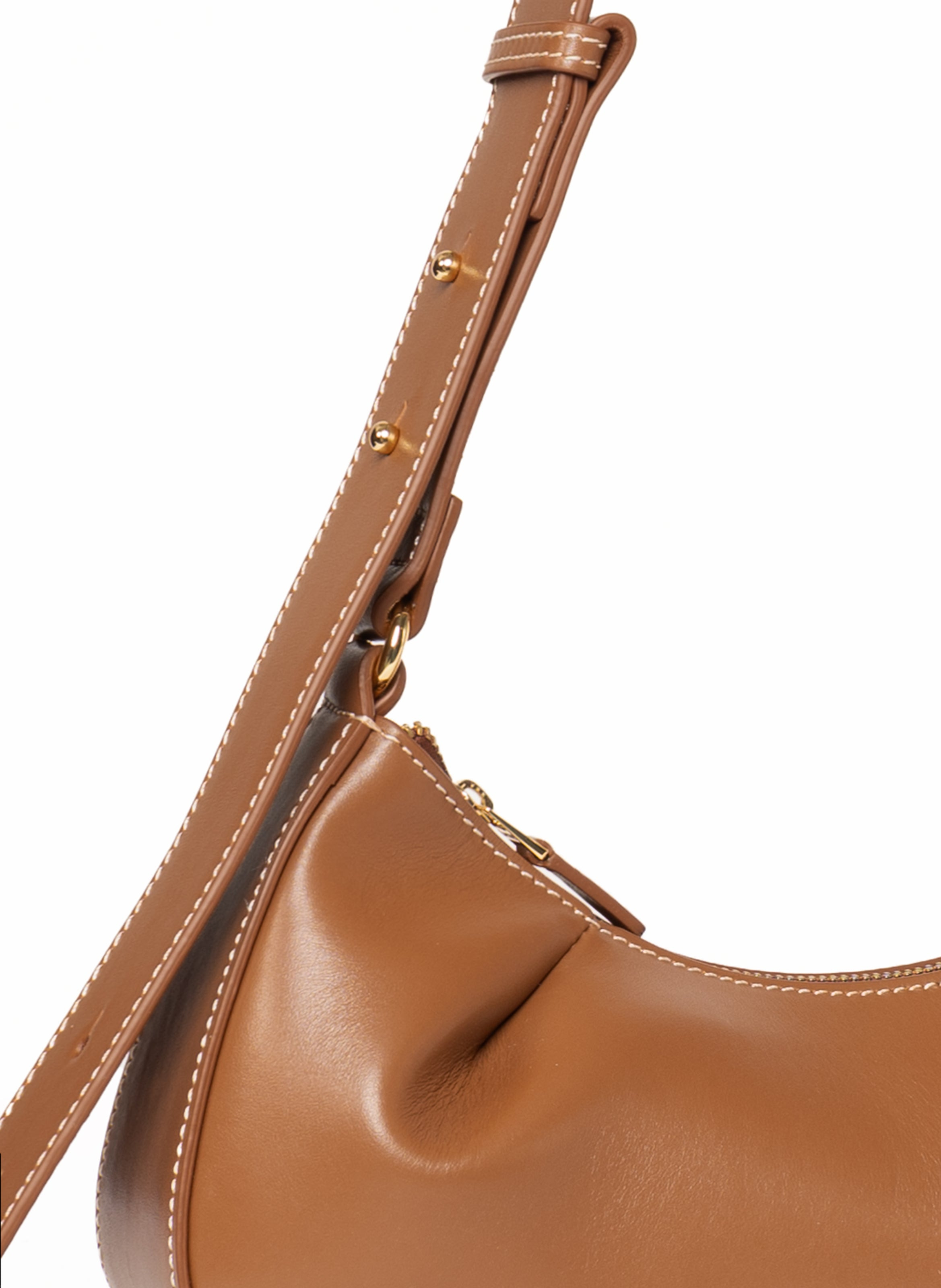Dimple Moon Small Leather Cognac - 4