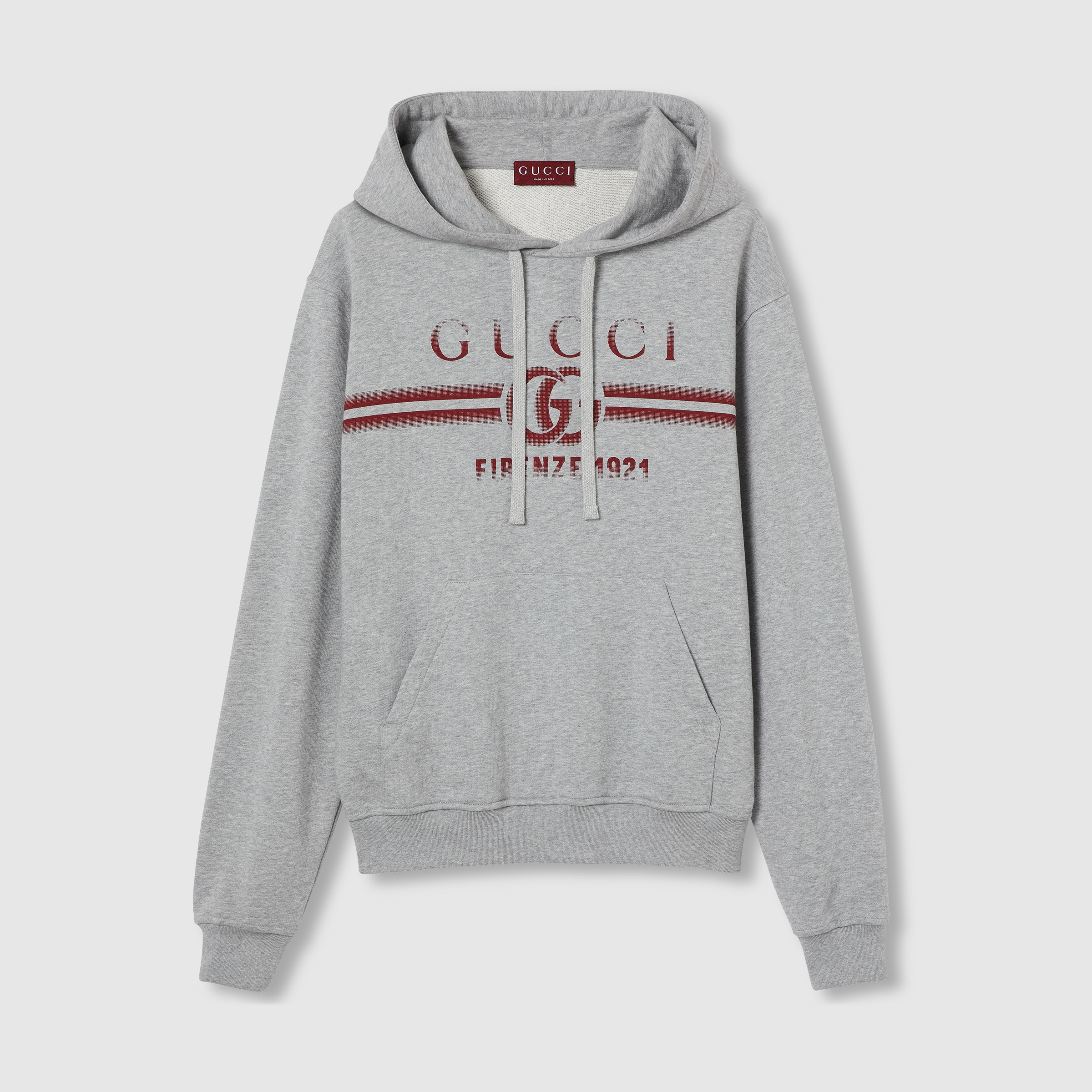 Cotton jersey hooded sweatshirt - 1