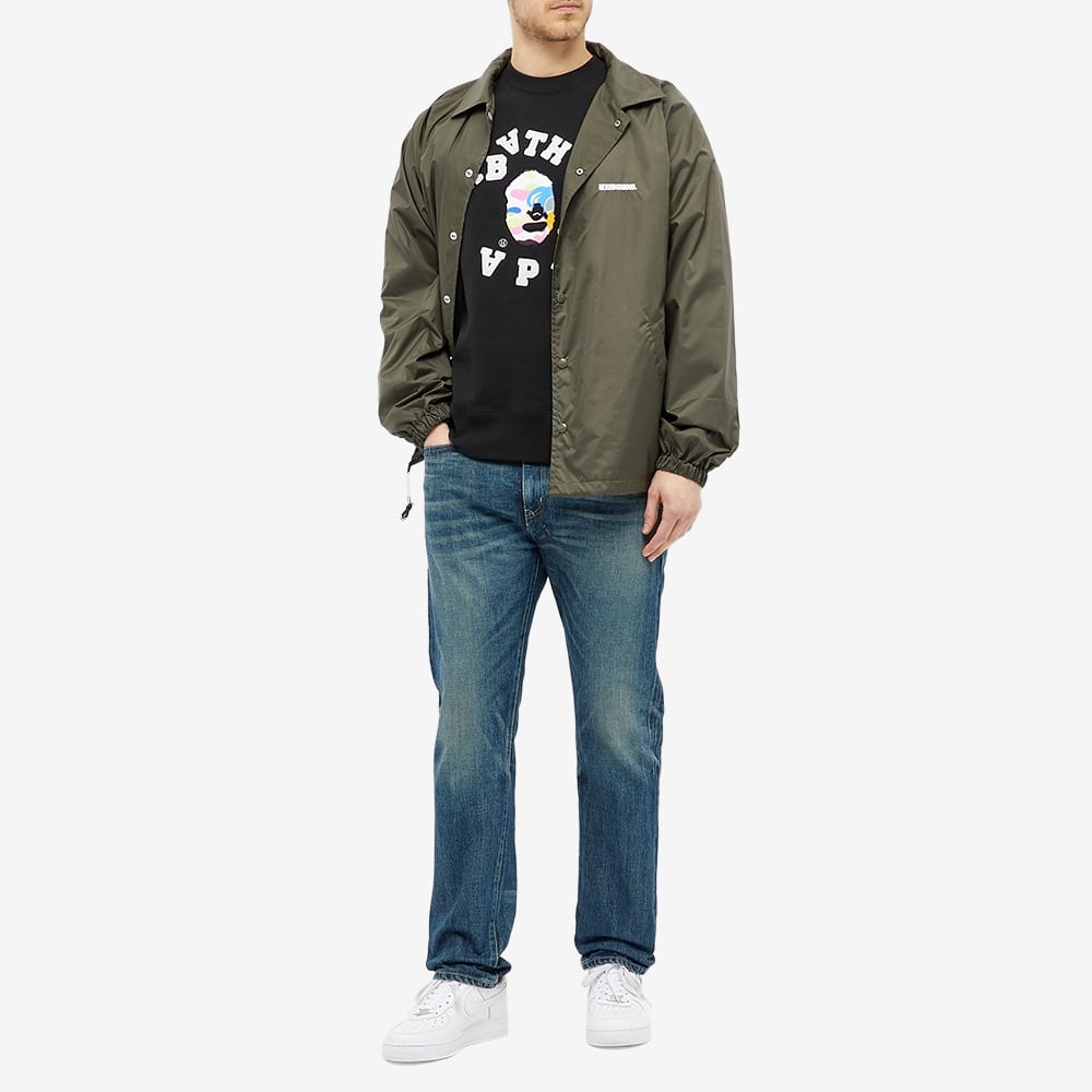 A Bathing Ape Multi Camo Embroidery Heavyweight Crew Sweat - 6