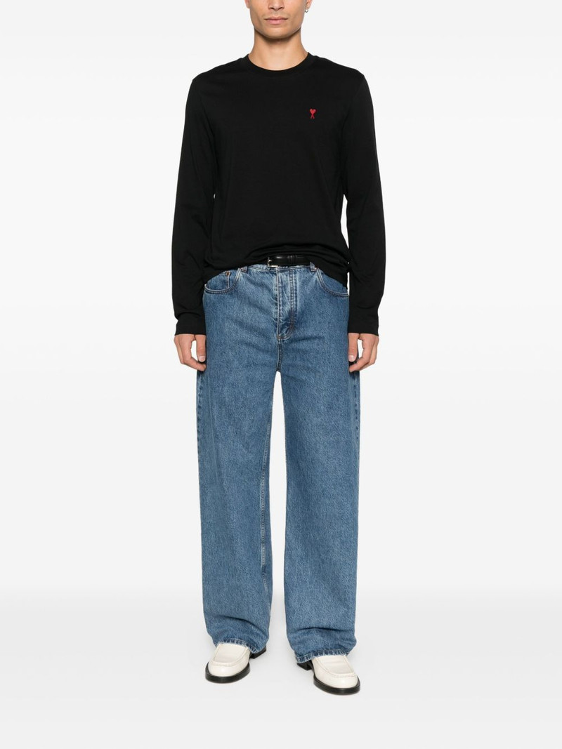 AMI Paris long-sleeve logo T-shirt outlook