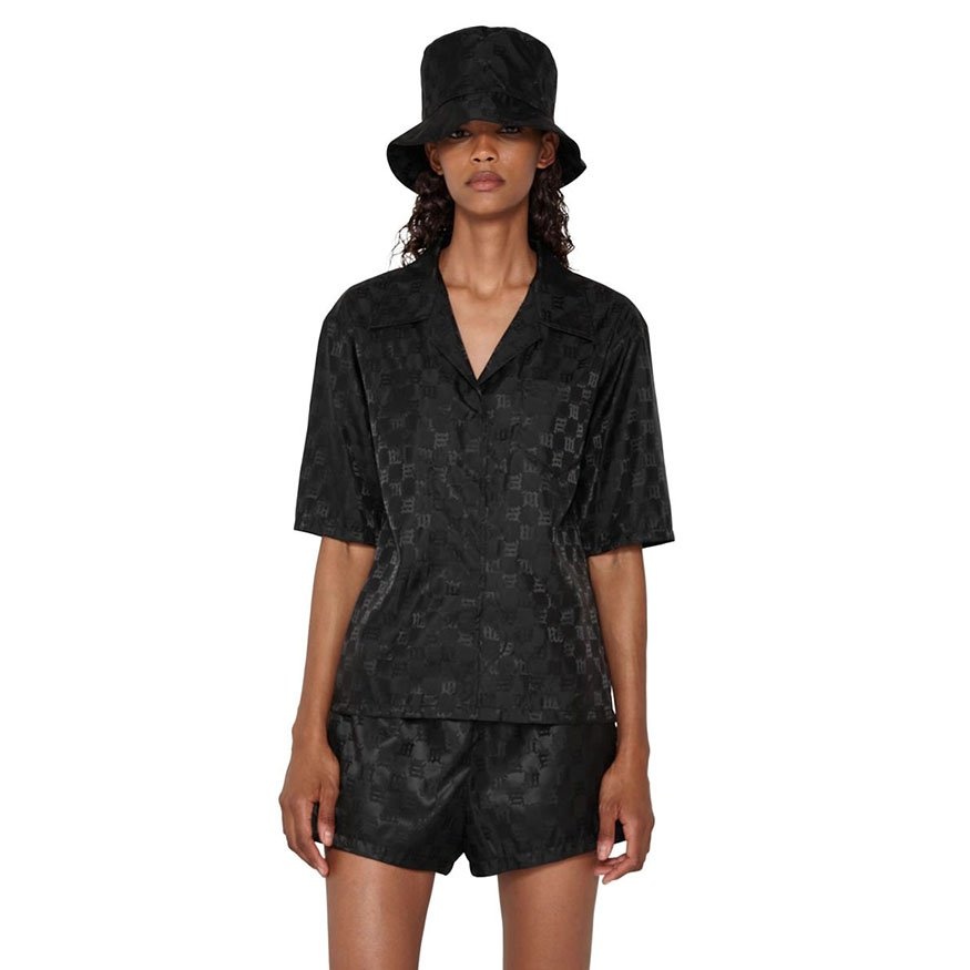 Monogram Nylon Shirt "Black" - 1