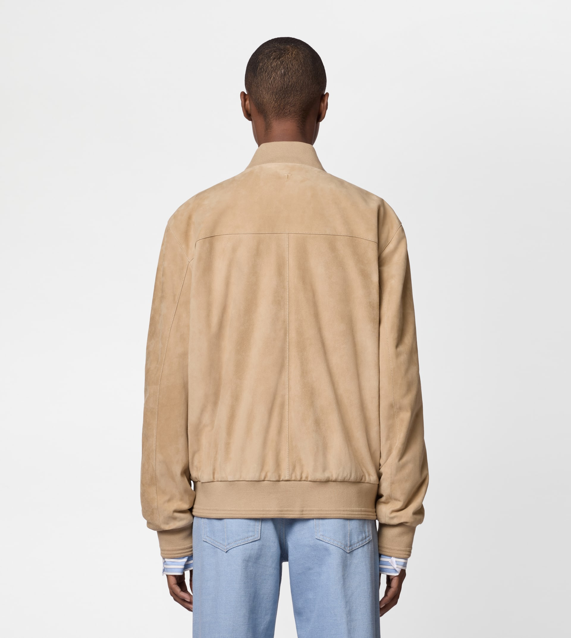 PASHMY BOMBER JACKET IN SUEDE - BEIGE - 10