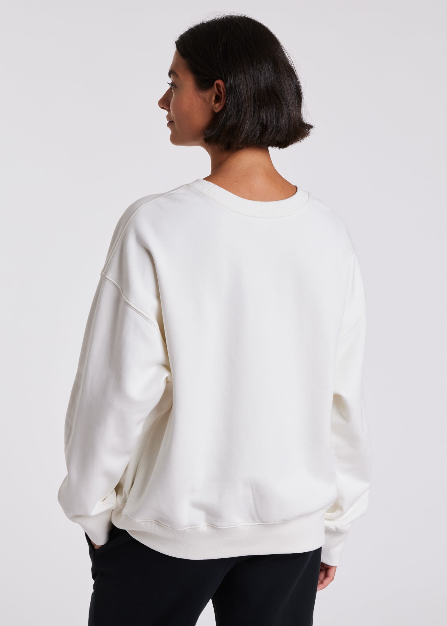 Oversized 'Happy' Sweatshirt - 7