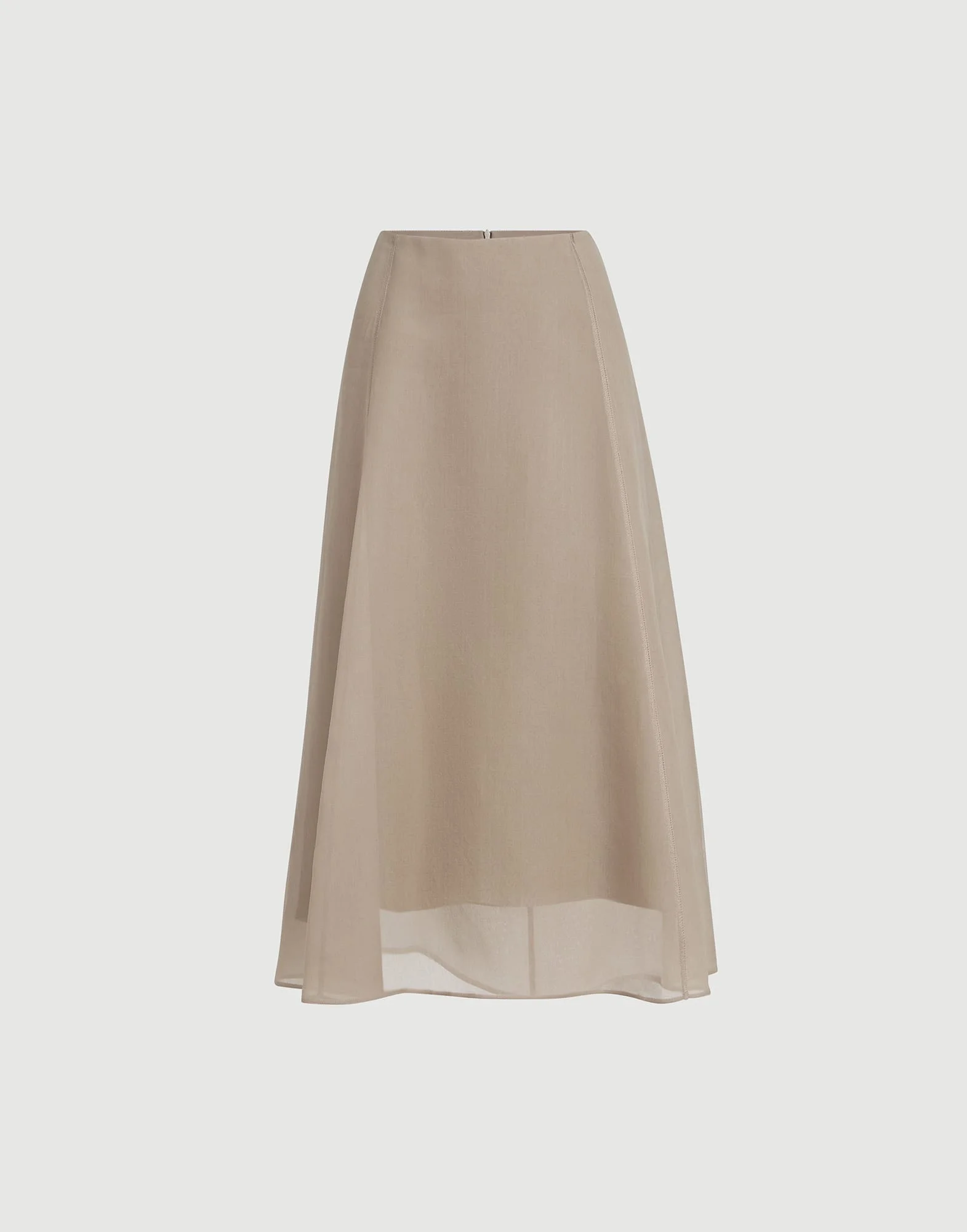 Crispy silk circle skirt - 1