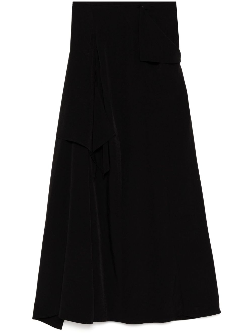 draped high waist skirt - 1
