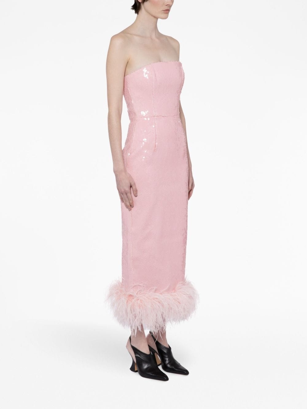Minelli sequin-embellished midi dress - 4