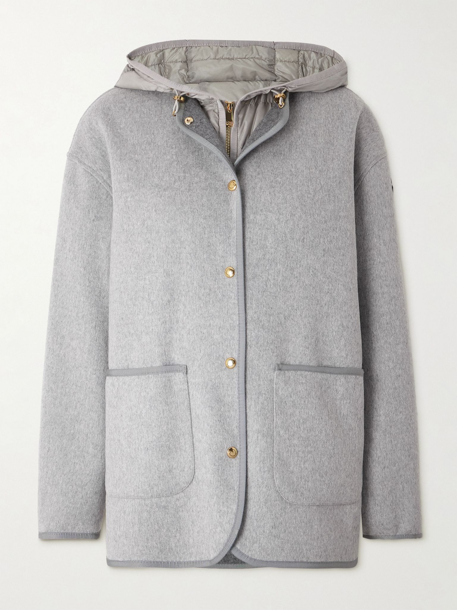 Reposse convertible wool and cashmere-blend jacket Gray - 1
