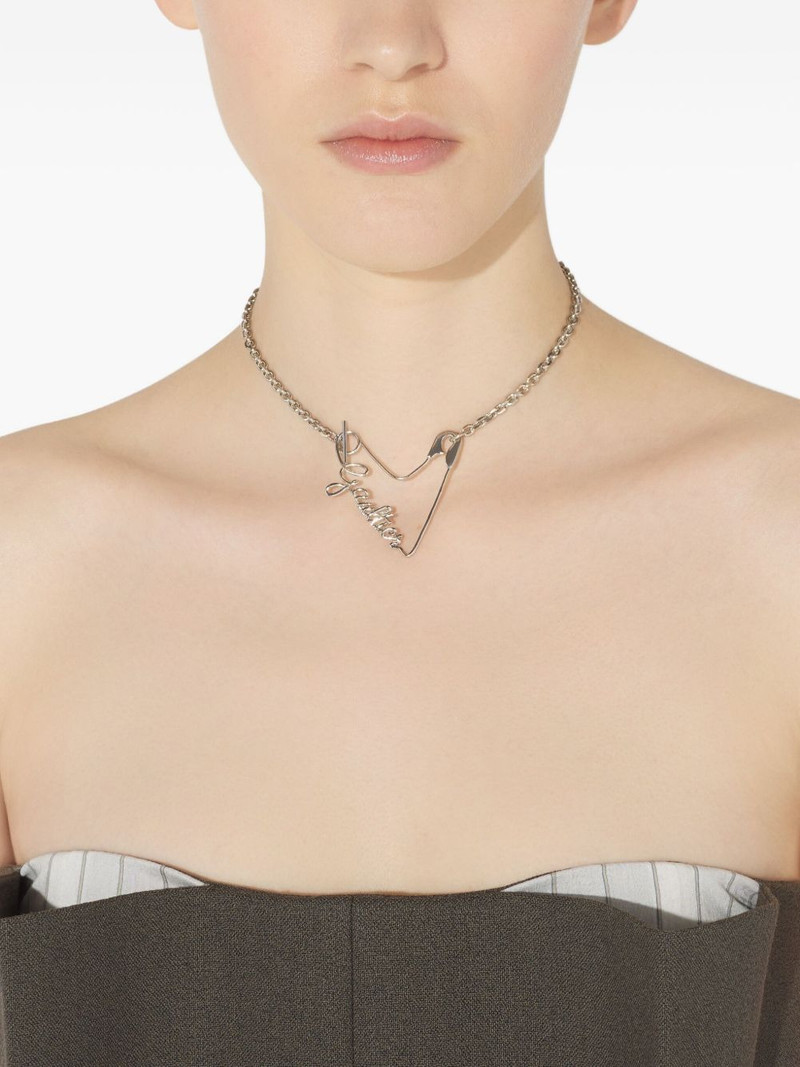 Jean Paul Gaultier logo-lettering necklace outlook
