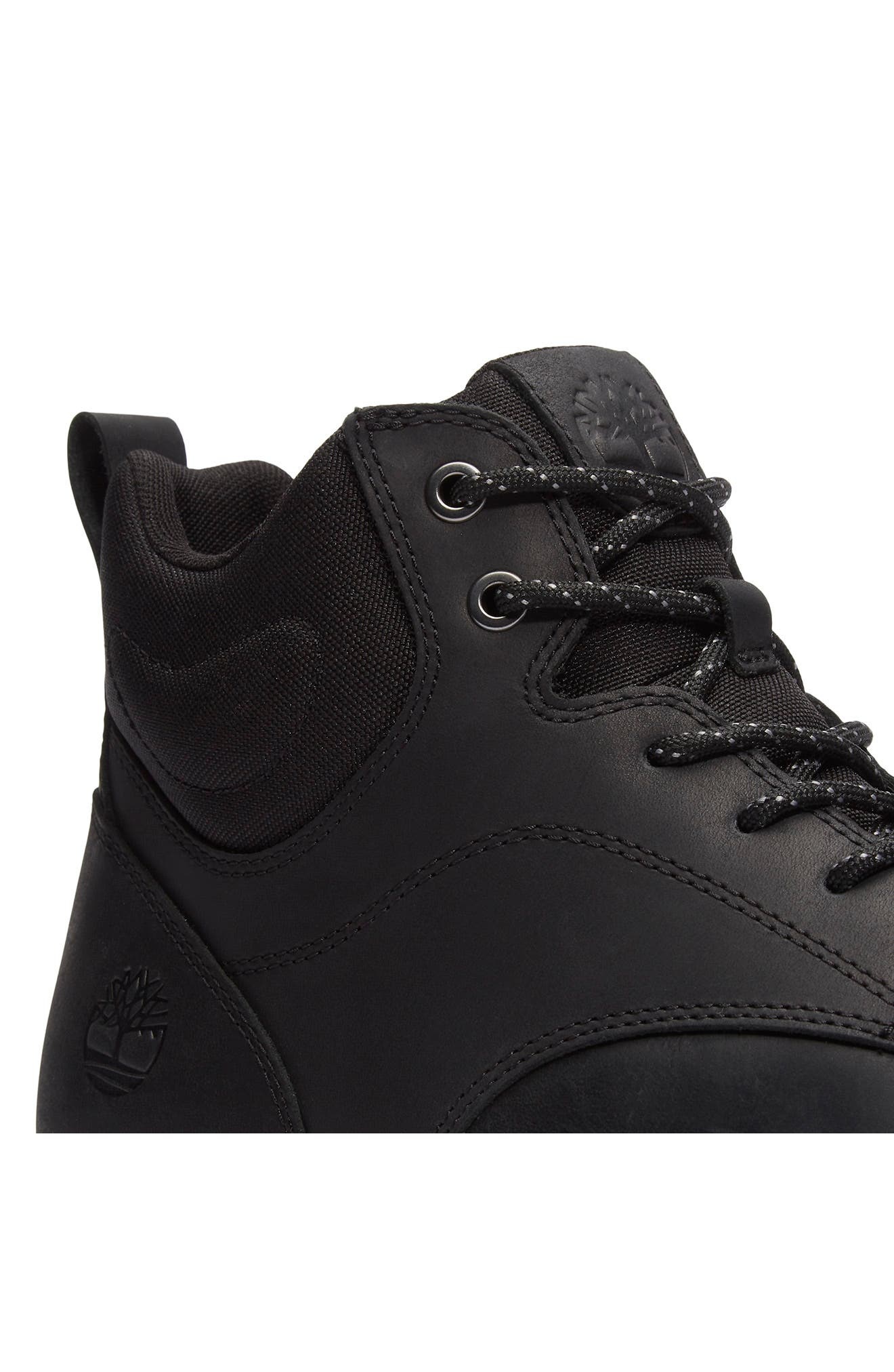 Timberland Parker Street High Top Sneaker in Black Full Grain at Nordstrom - 8