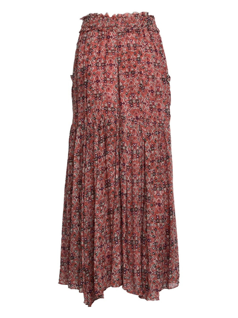 Isabel Marant Besma printed midi skirt outlook