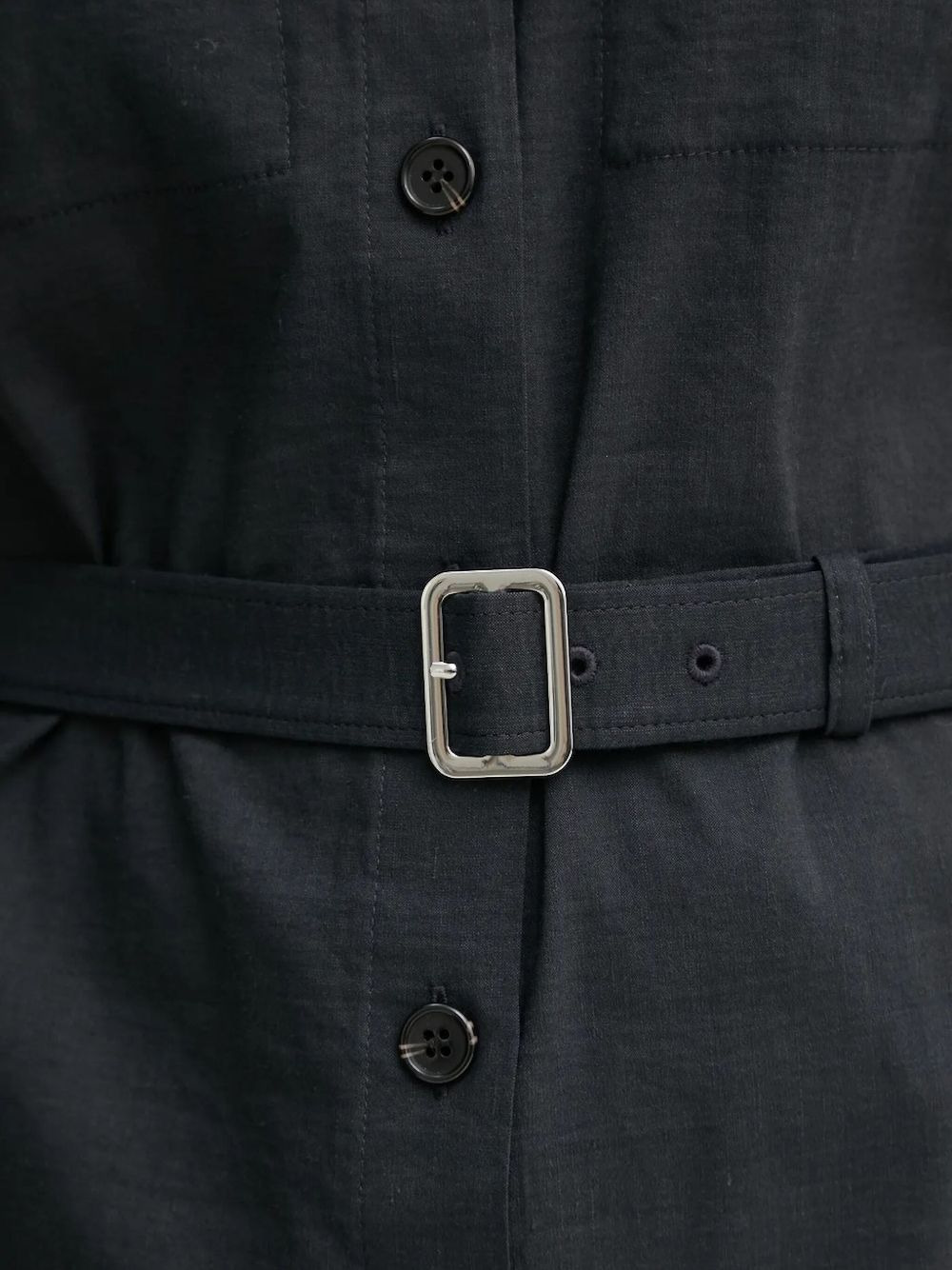 belted shirt mini dress - 5
