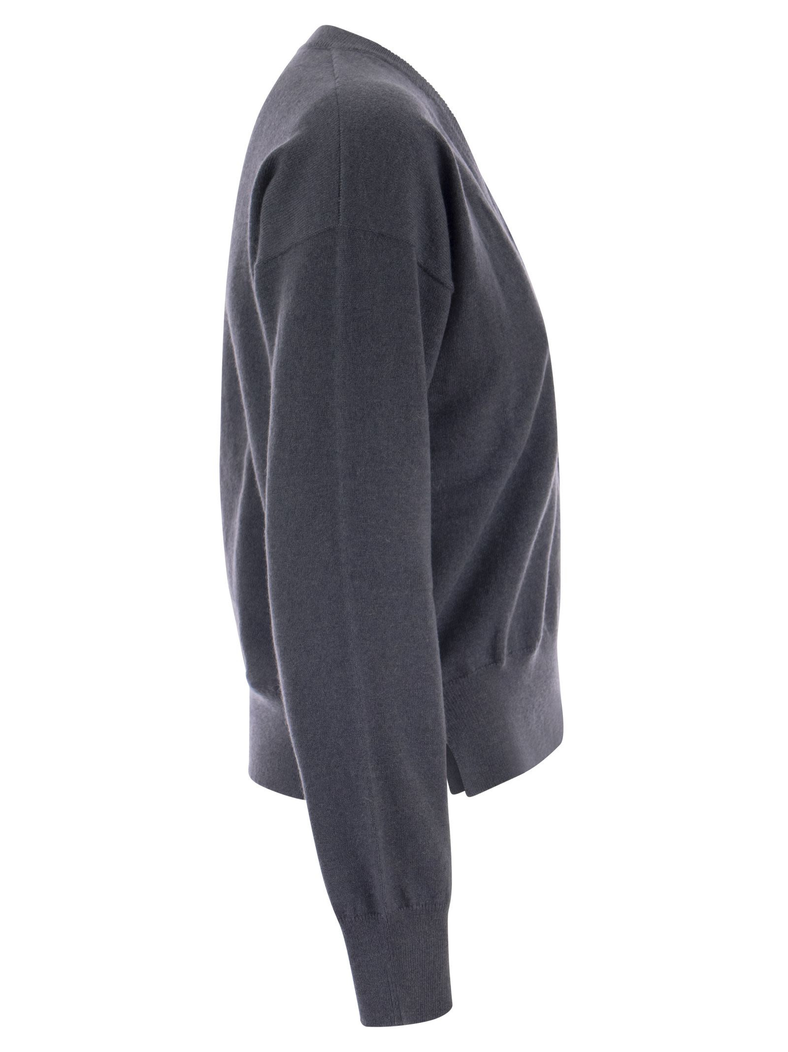 Brunello Cucinelli Women Cashmere Sweater With Pocket - 3