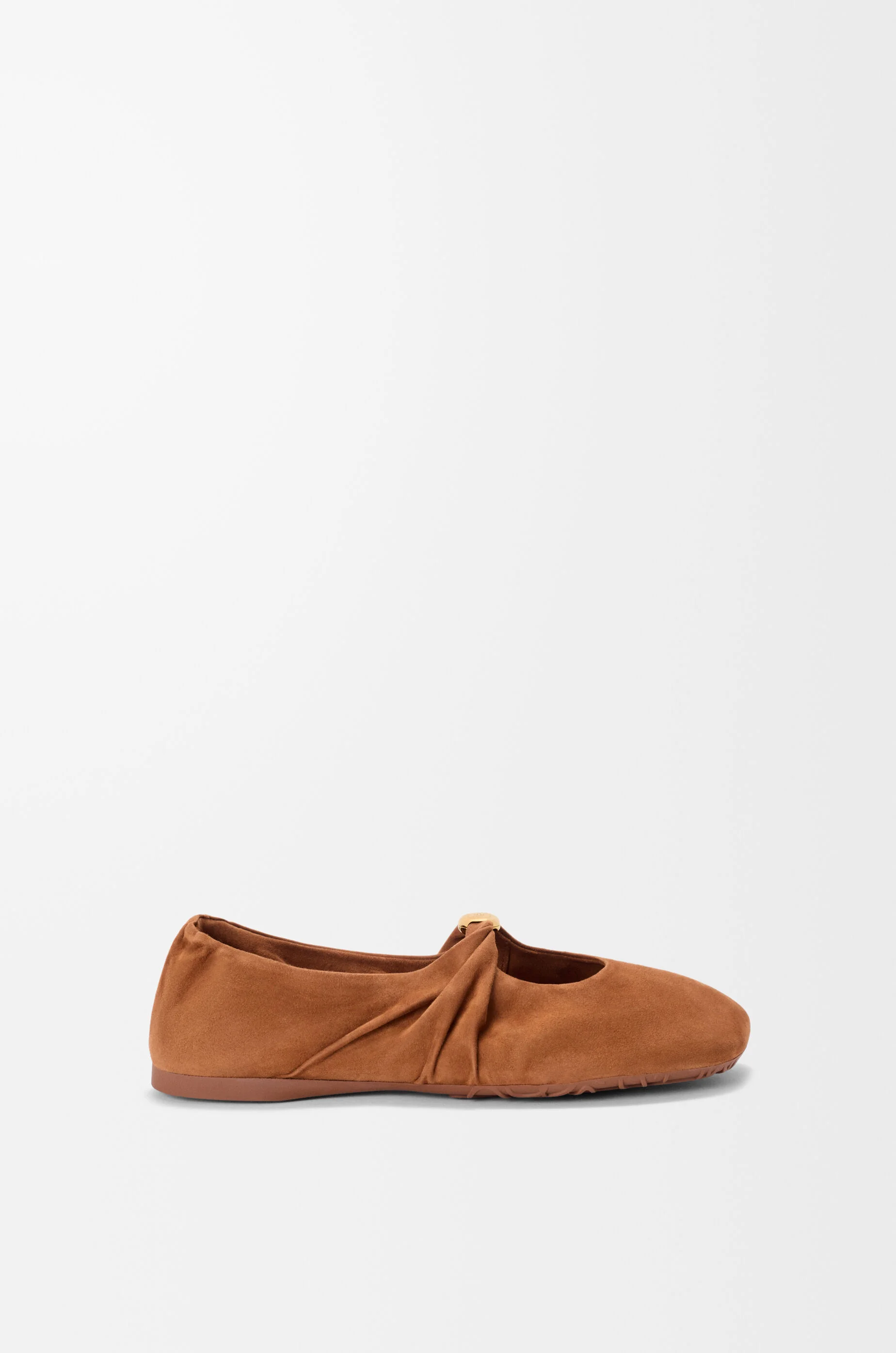 Pebble Soft ballerina in suede goatskin - 1