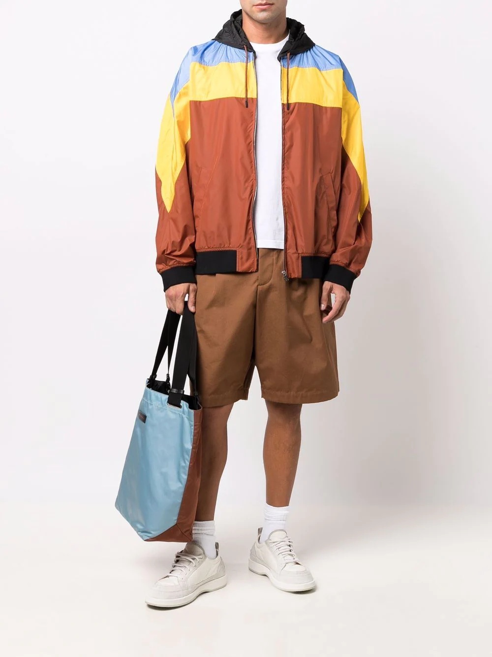 colour-block track jacket - 2