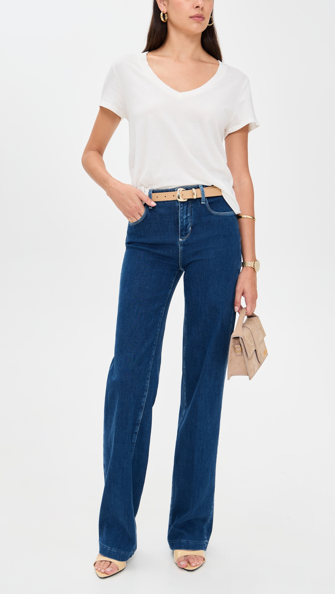 Clayton High Rise Wide Leg Jeans - 4