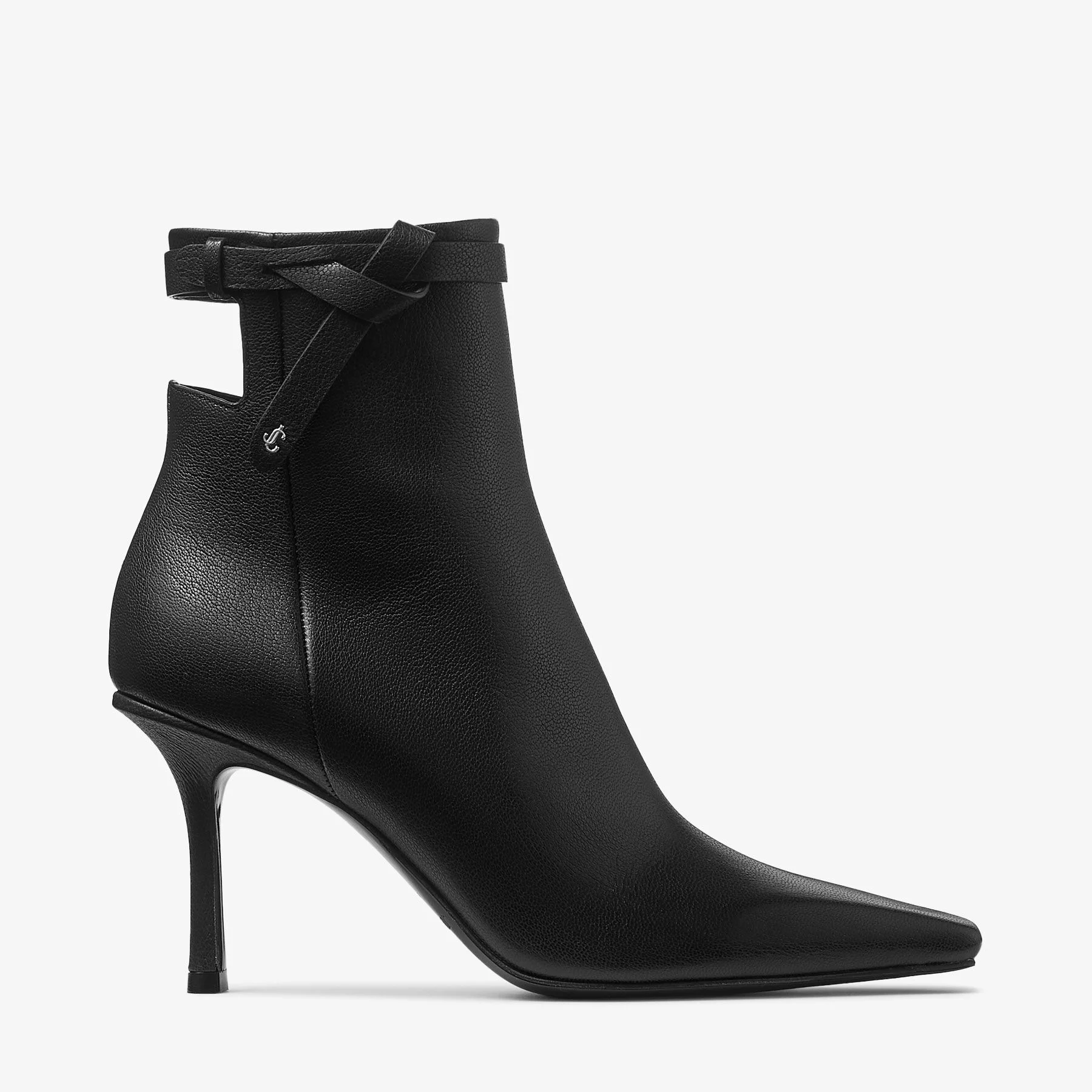 Camie Ankle Boot 85
Black Shiny Kid Leather Ankle Boots - 1