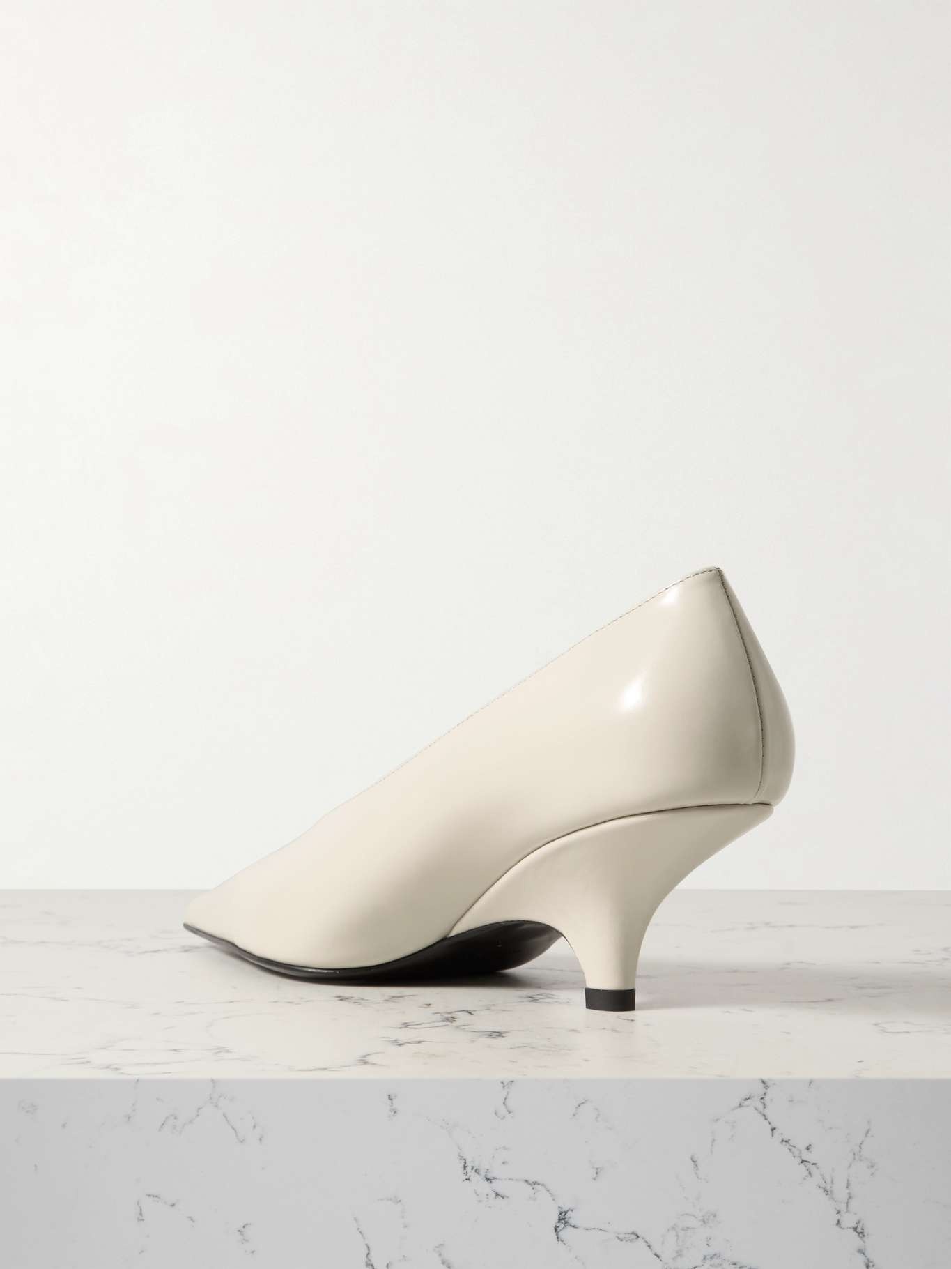 The Wedge leather pumps - 3