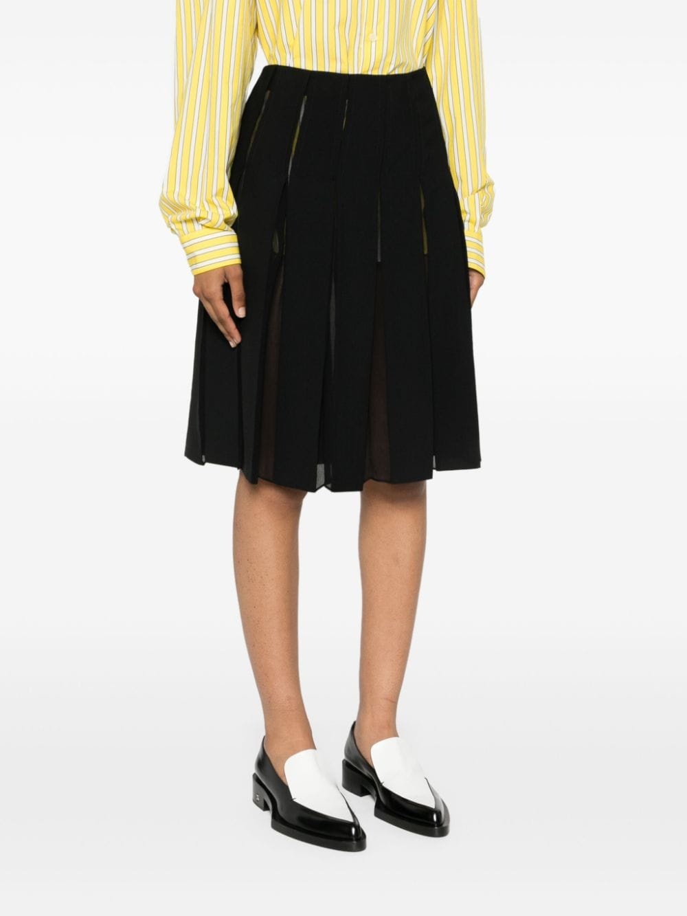 pleated midi skirt - 3