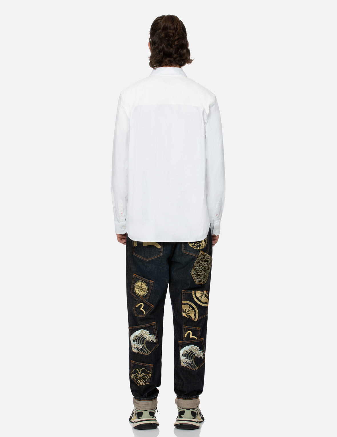 MULTI-POCKET AND LOGO PATCH EMBROIDERED RELAX FIT SHIRT - 6