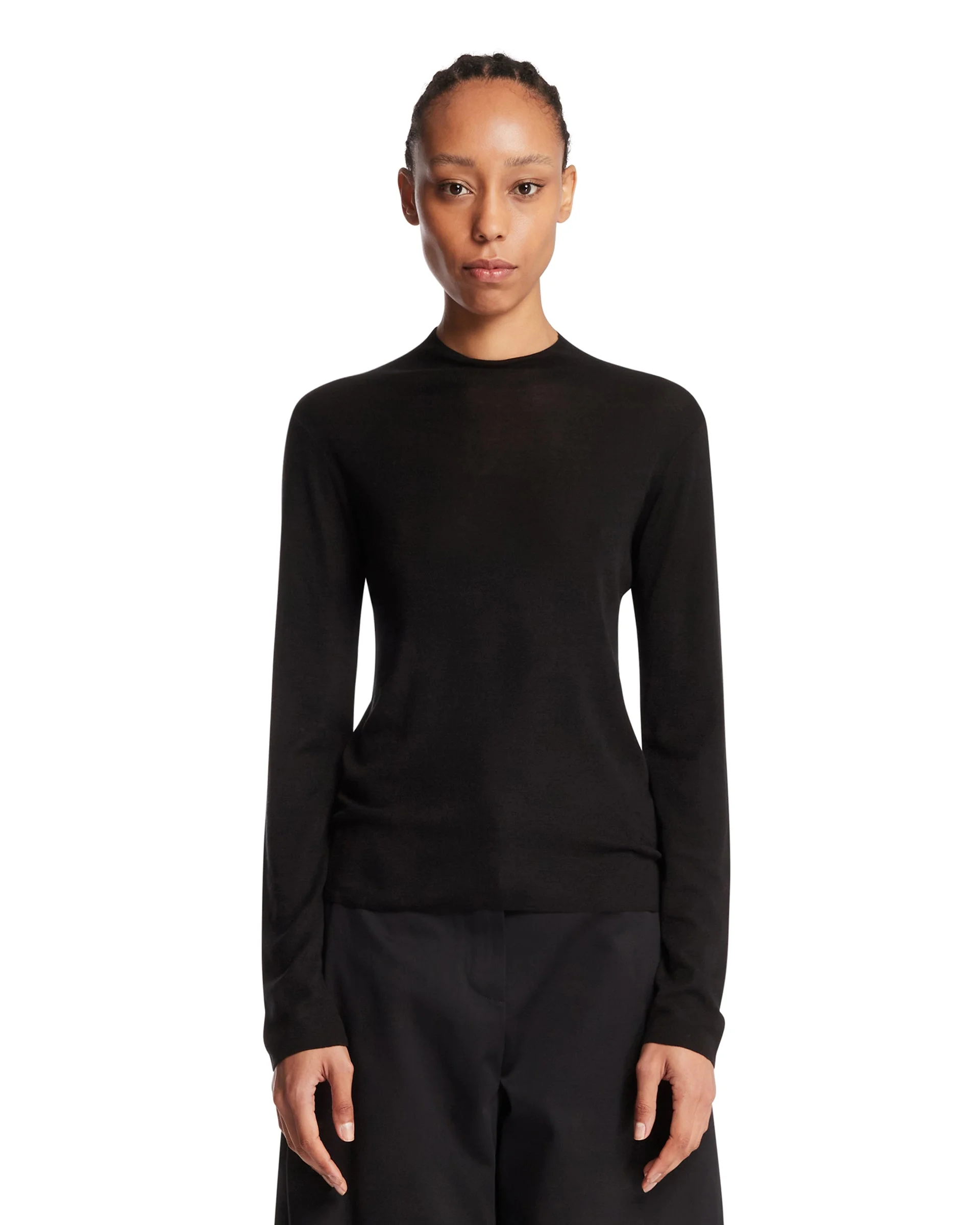 Black Silk Top - 1