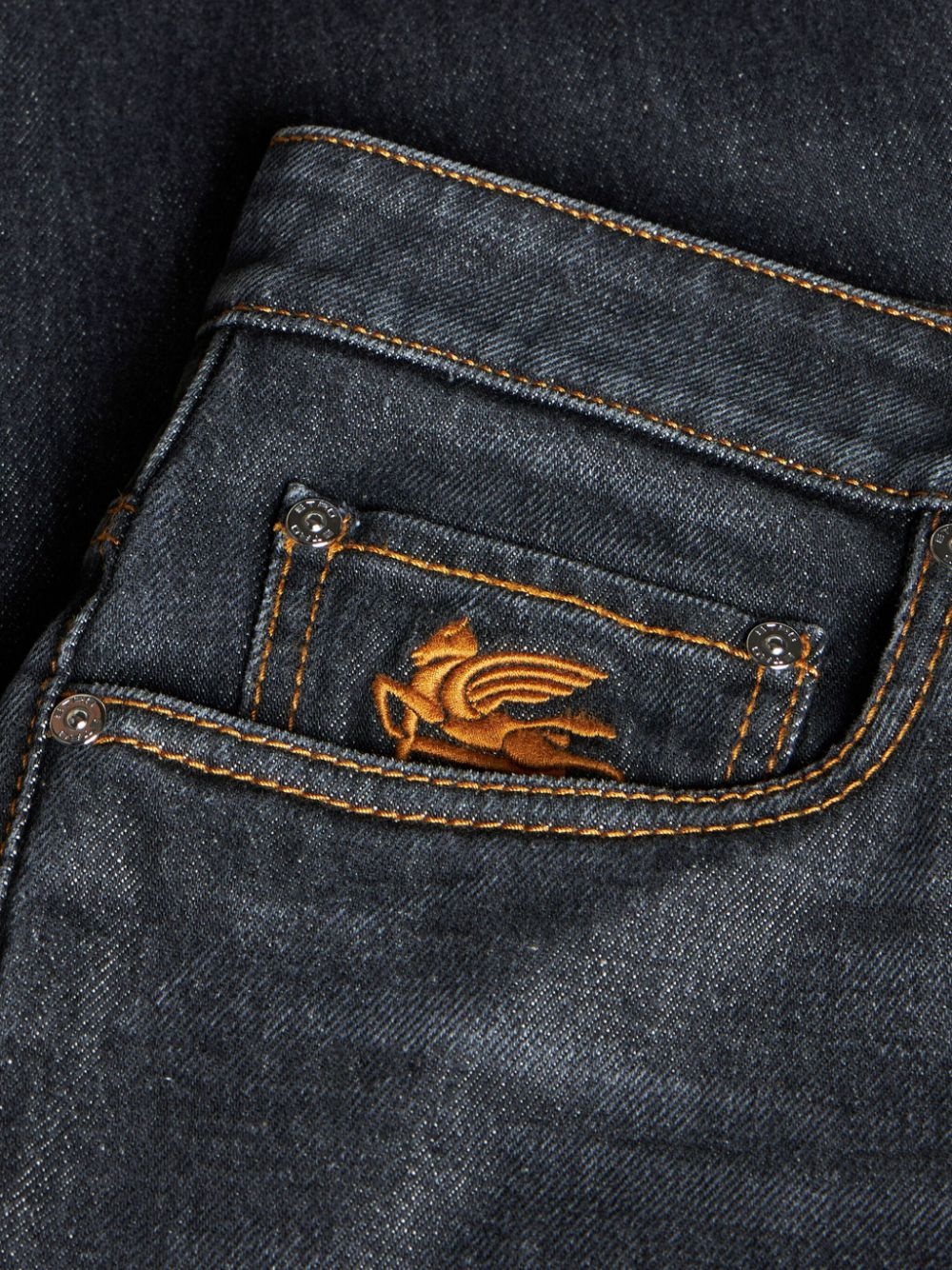 mid-rise slim-cut jeans - 6
