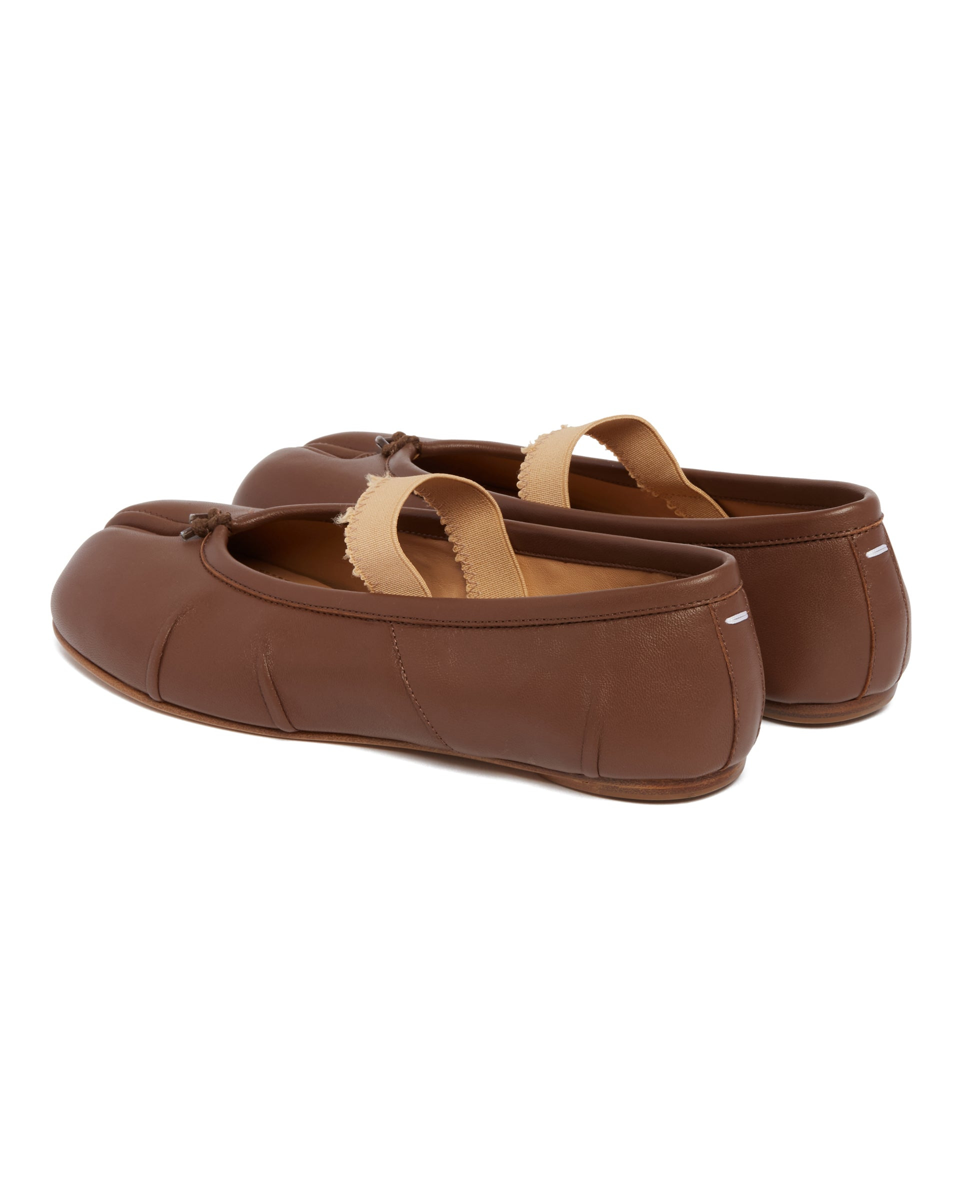 Brown Tabi Flats - 5