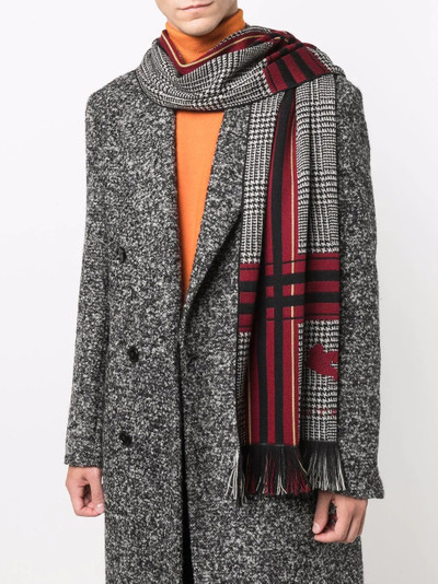 Etro check print scarf outlook