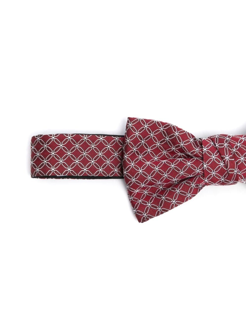 patterned-jacquard silk bow - 2
