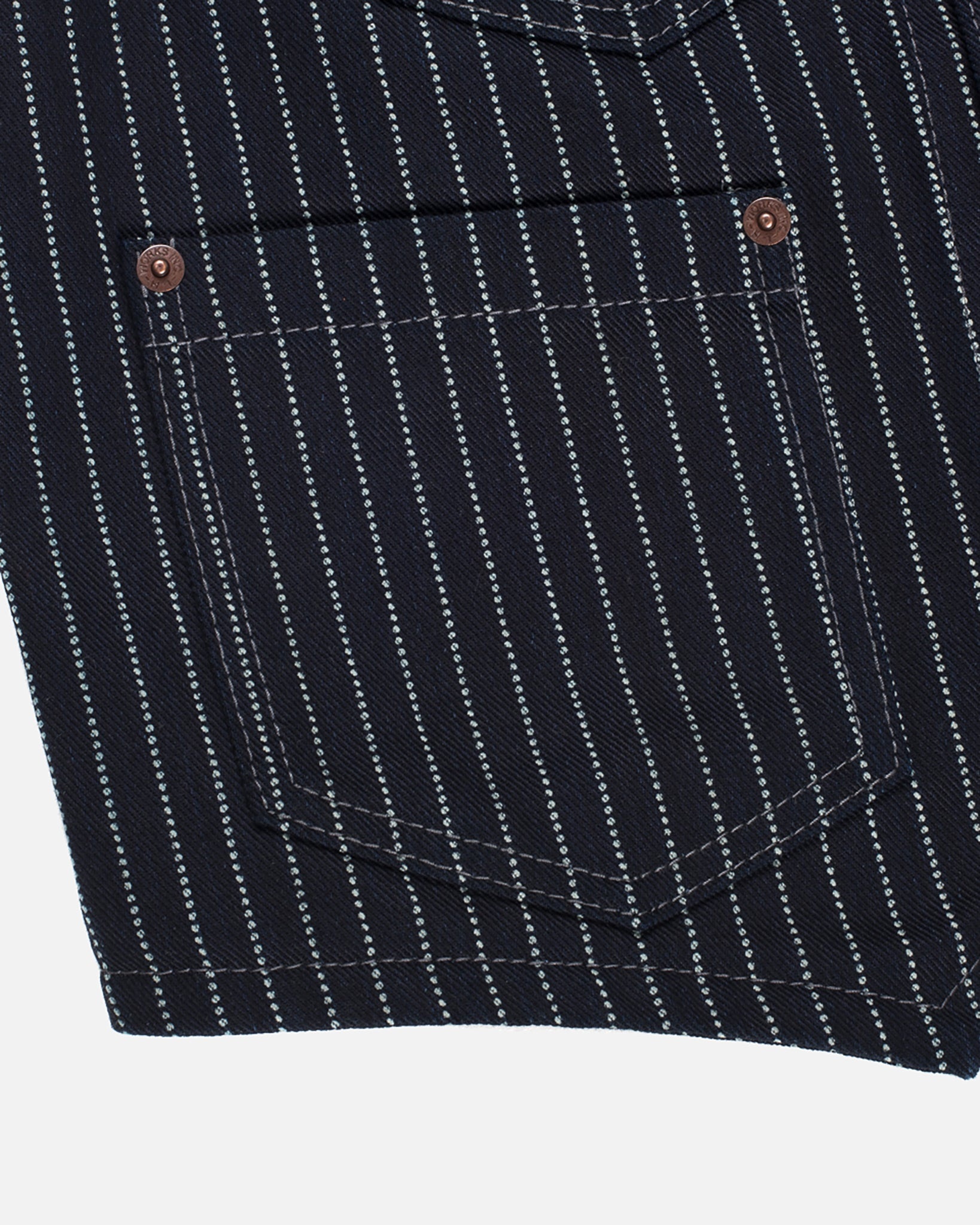 IHV-02-IND 12oz Wabash/Duck Work Vest - Indigo/Navy - 5