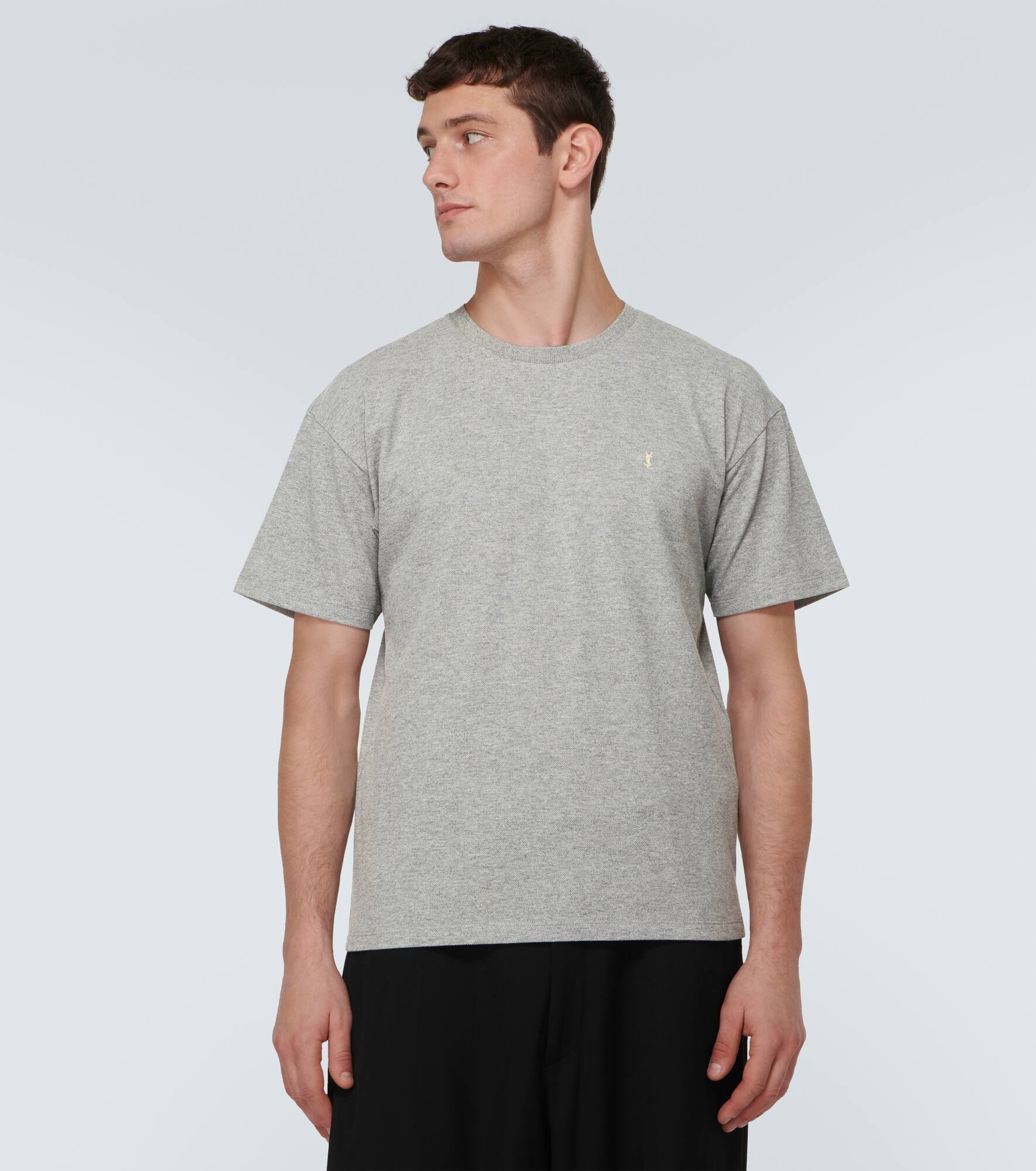 Cassandre cotton-blend piqué T-shirt - 3