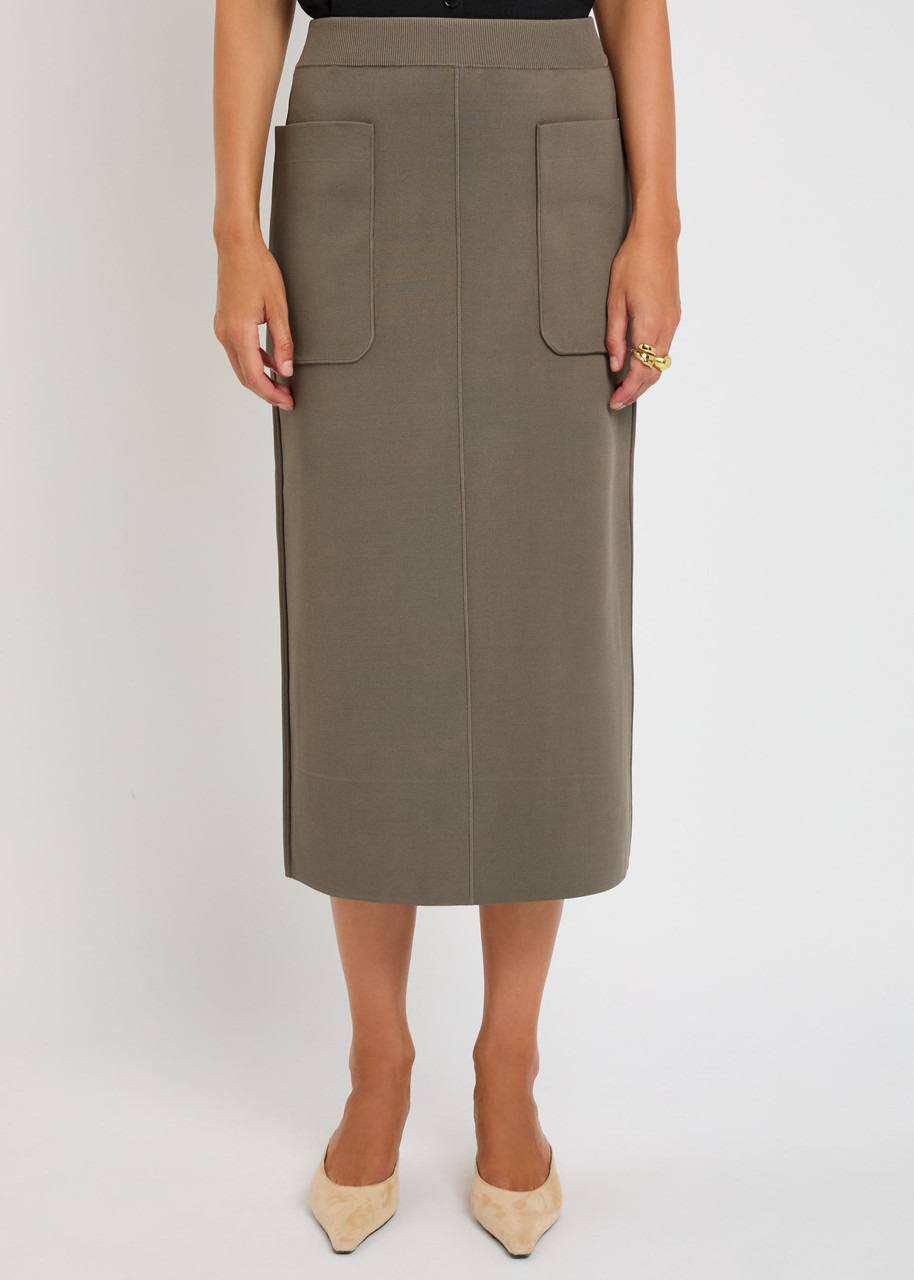 Joseph Milano Panelled Knitted Midi Skirt - 2