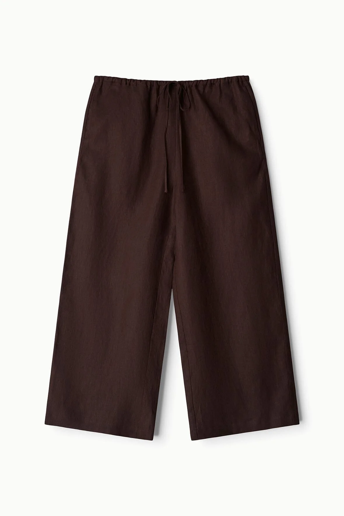 STAUD MATEO LINEN CROPPED PANT ROOT - 1