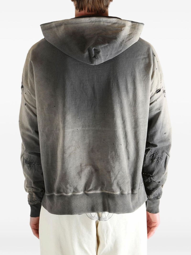 distressed-finish hoodie 4