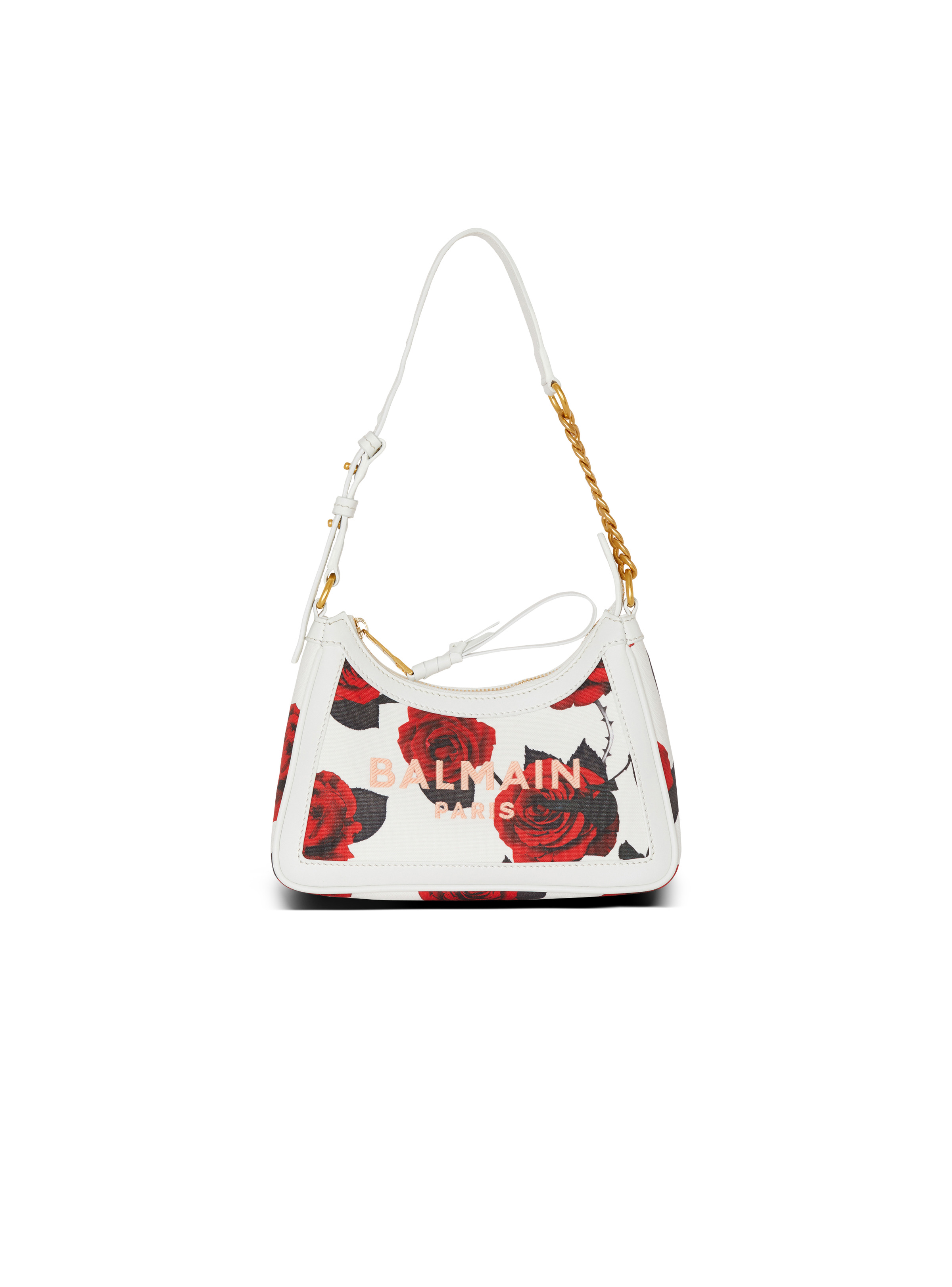 Canvas B-Army Shoulder bag with a Roses print - 1