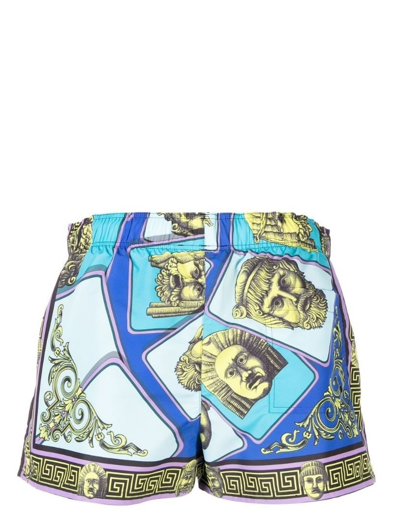 VERSACE Le Maschere-print swim shorts outlook
