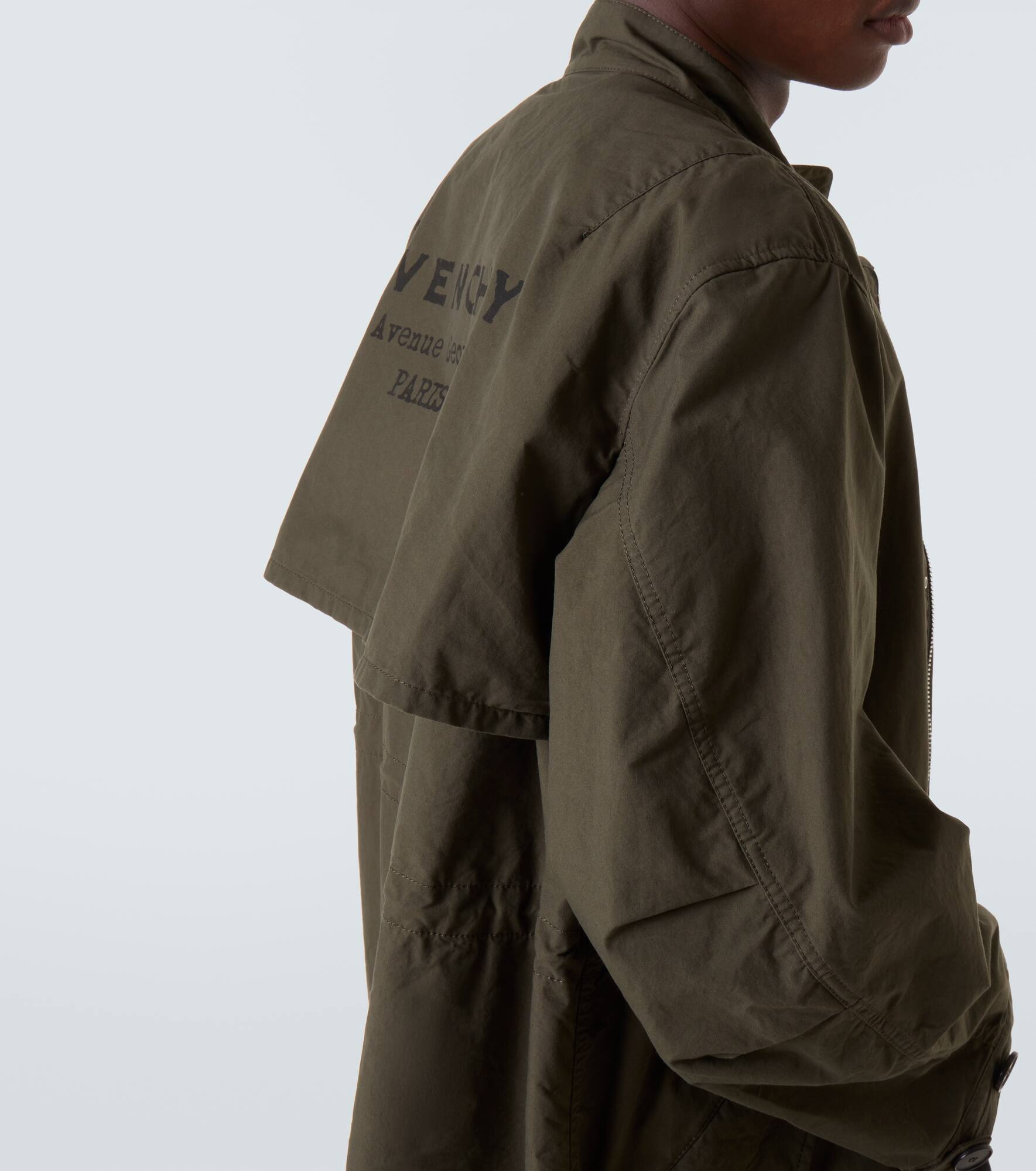 Givenchy Stamp cotton-blend raincoat - 5