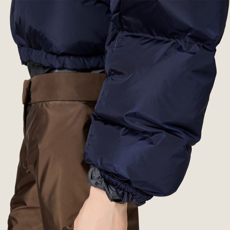 Cropped technical fabric down jacket 4