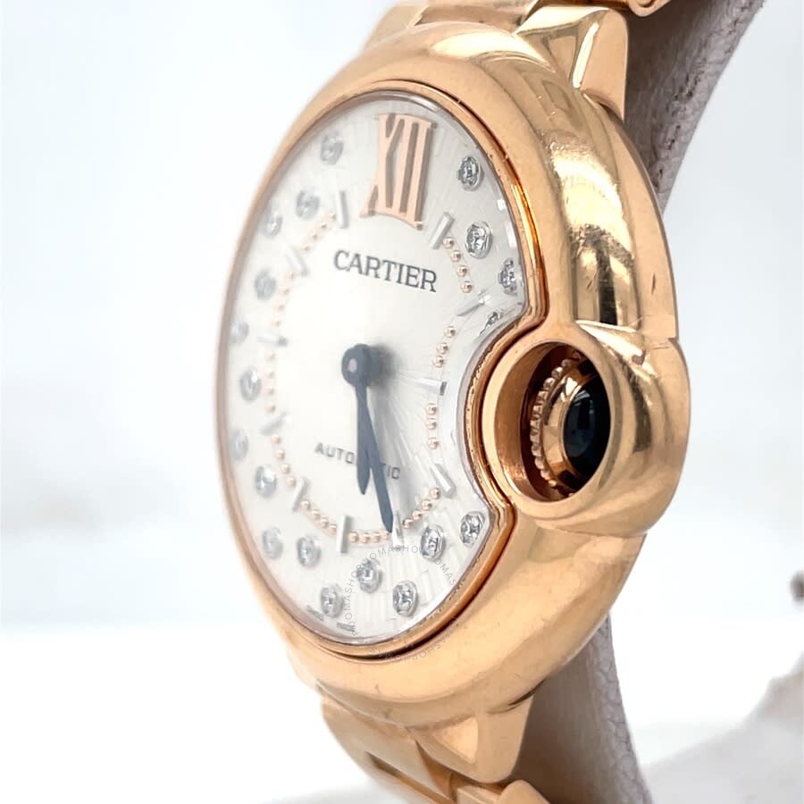 Pre-owned Cartier Ballon Bleu Automatic Silver Dial Ladies Watch WGBB0054 - 4