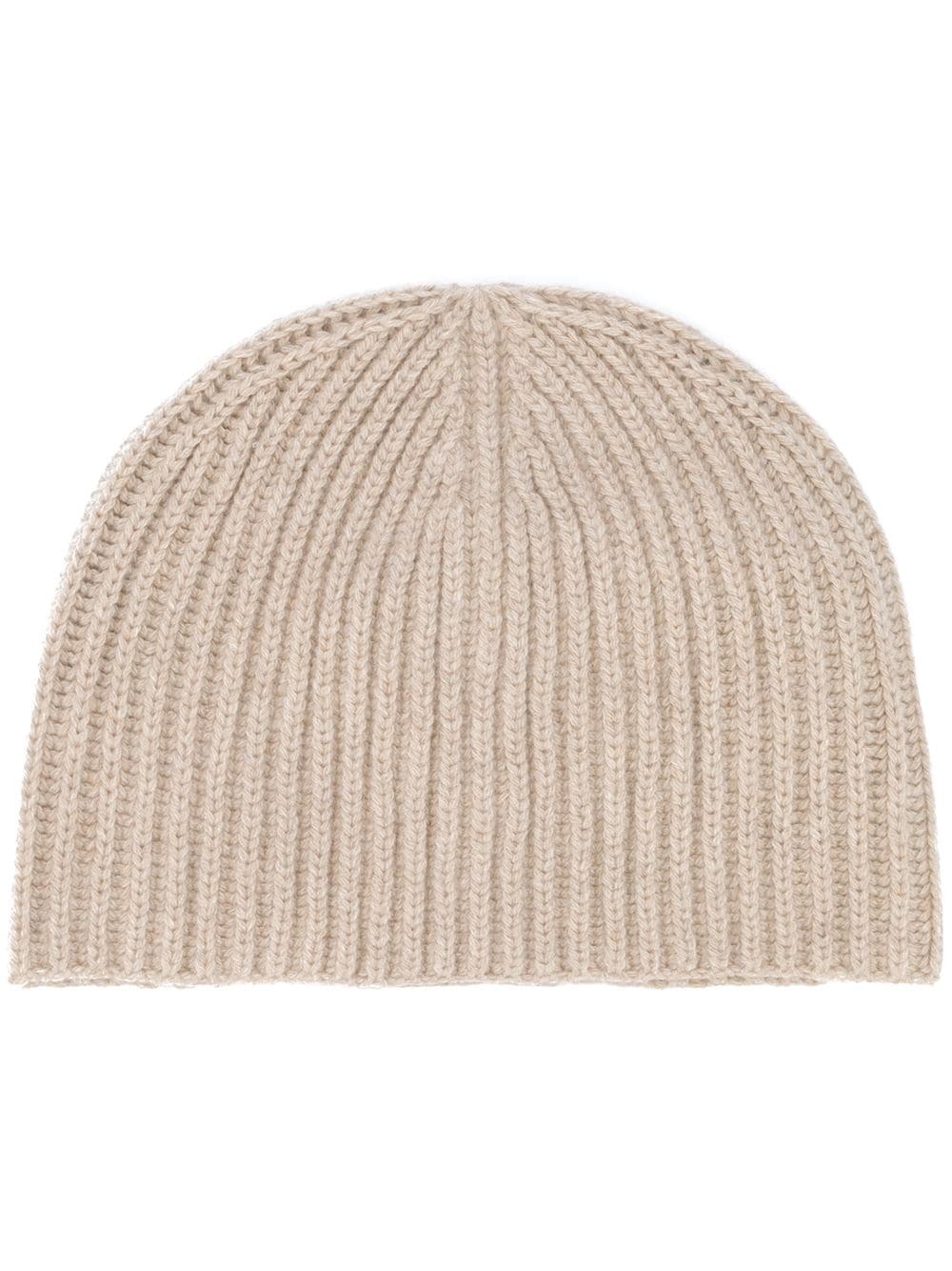 ribbed knit beanie - 1