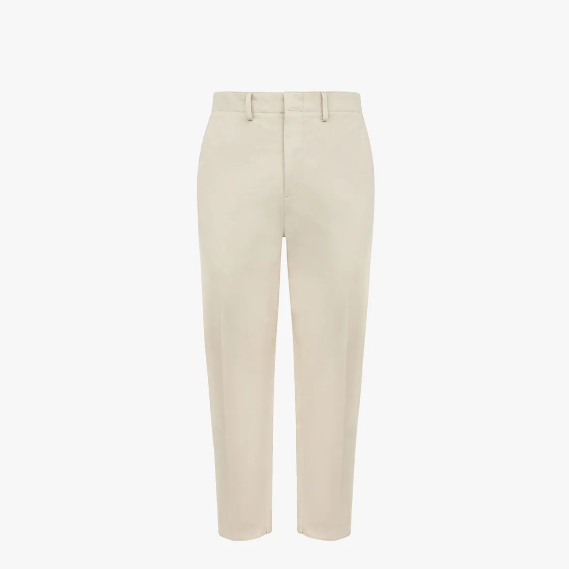 Beige cotton trousers - 1