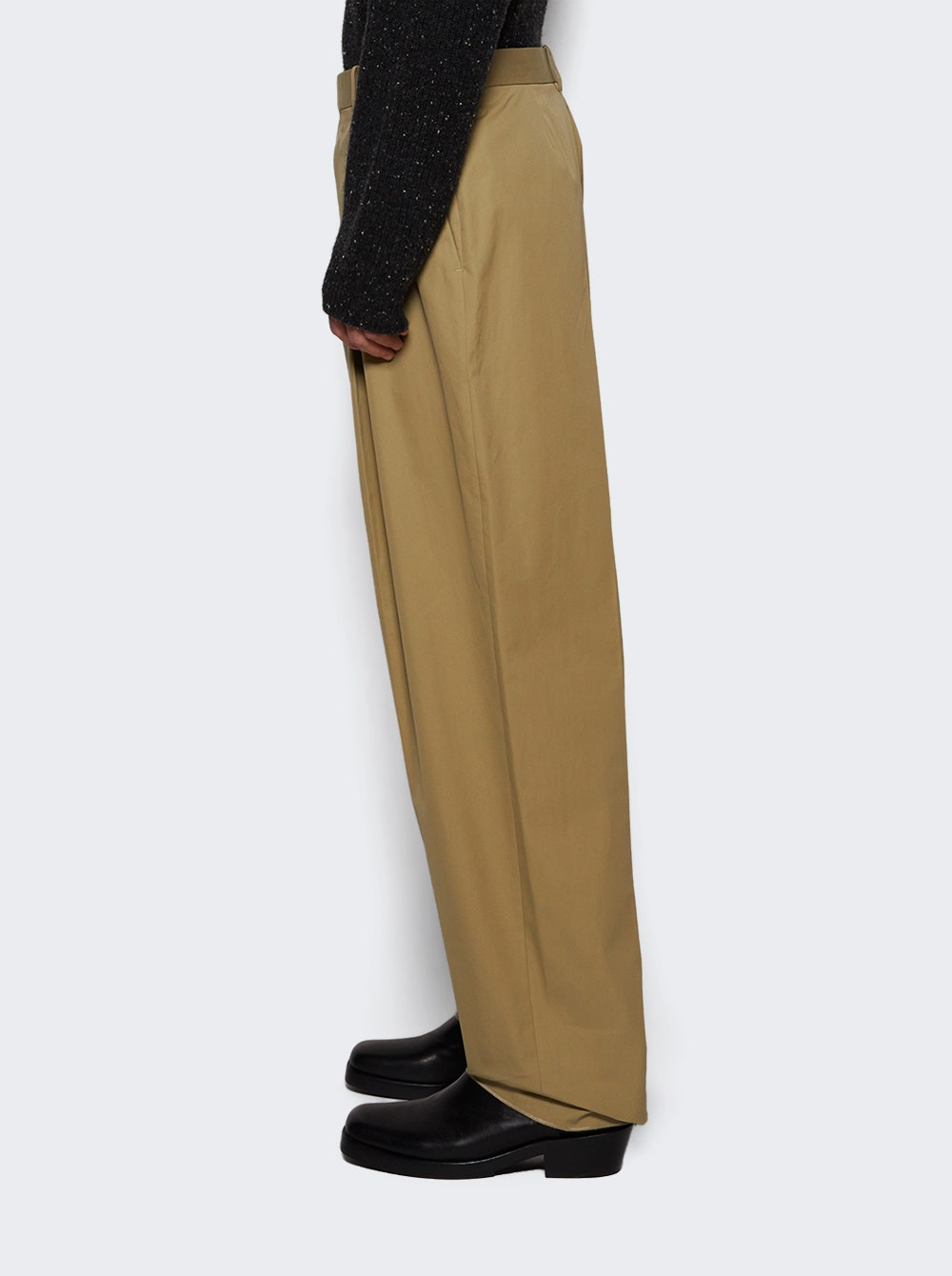 Light Cotton Twill Trousers Flint - 3