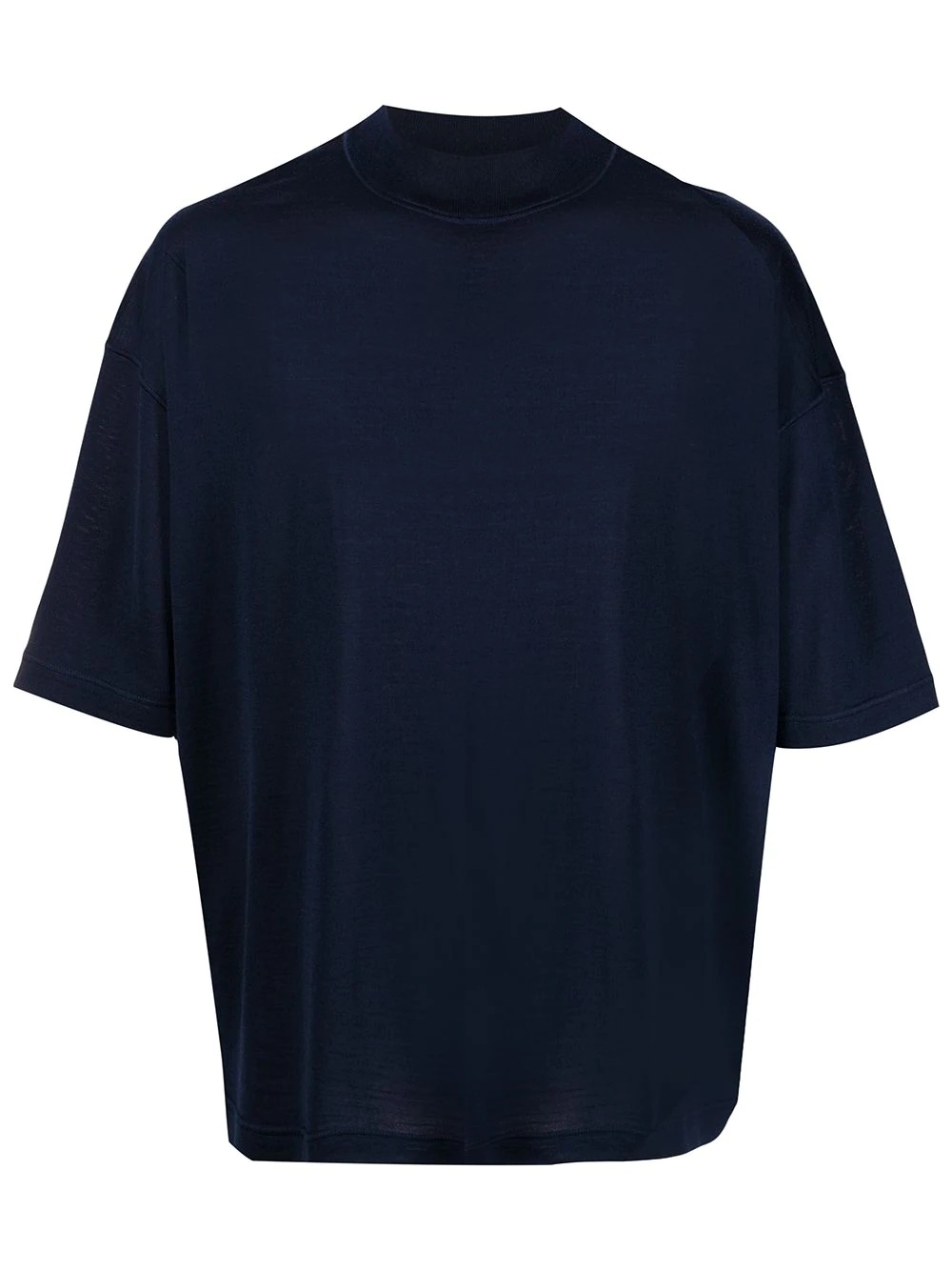 mock neck T-shirt - 1