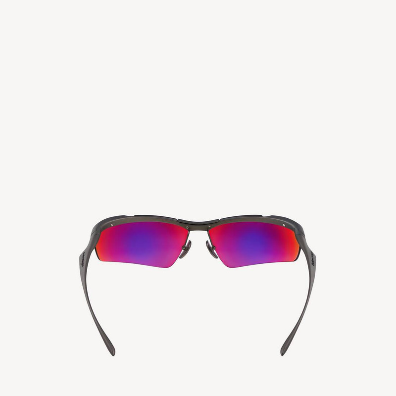 BALENCIAGA Boomerang Cat Sunglasses in Silver outlook