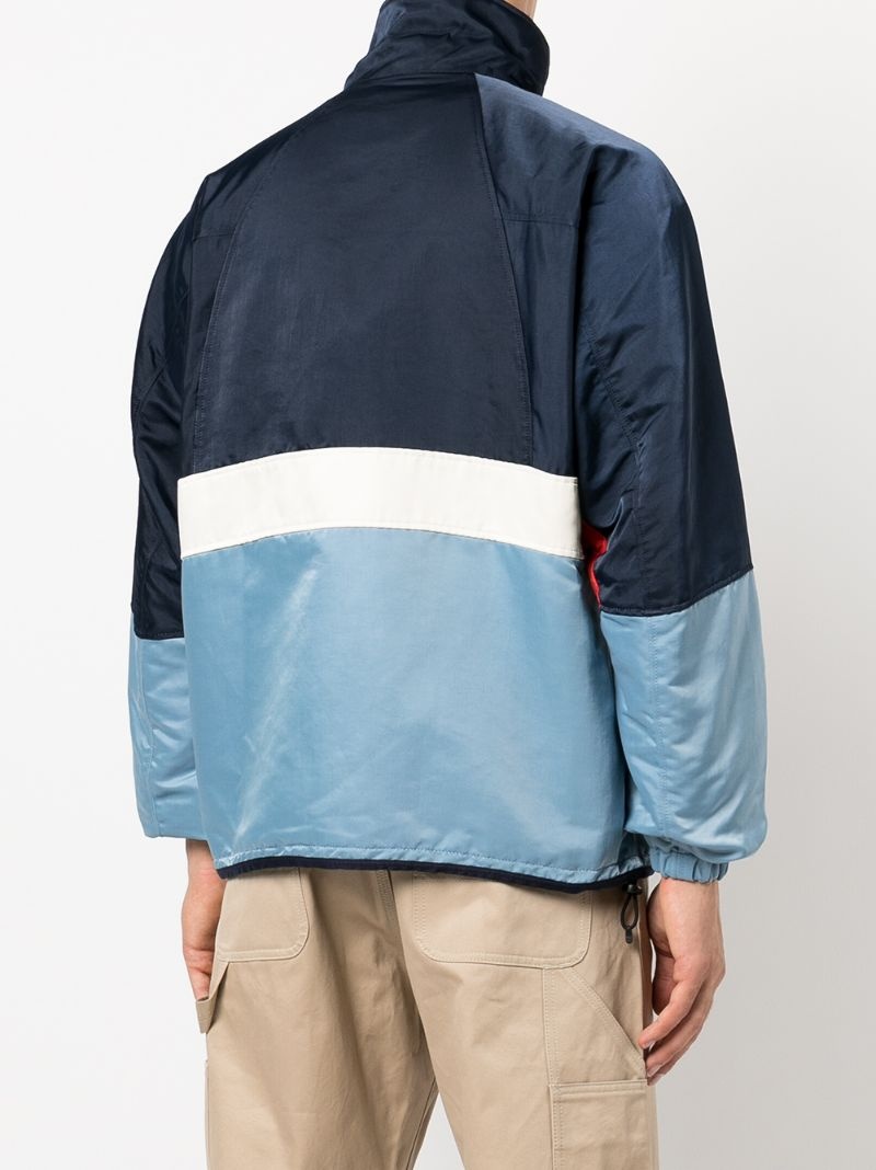 colour-block zip-up jacket - 4