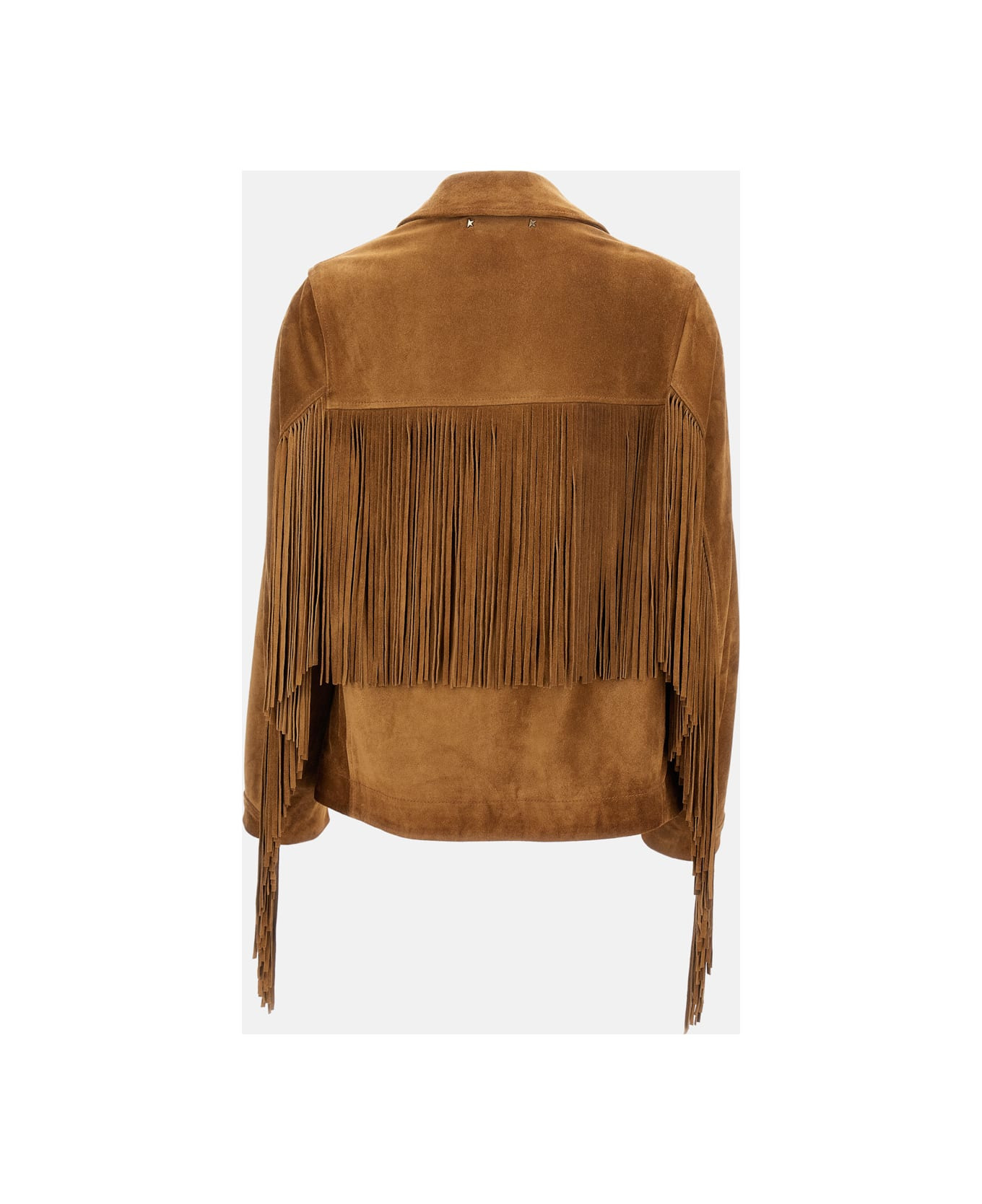 Jacket With Fringes In Waxed Calf Leather - 2
