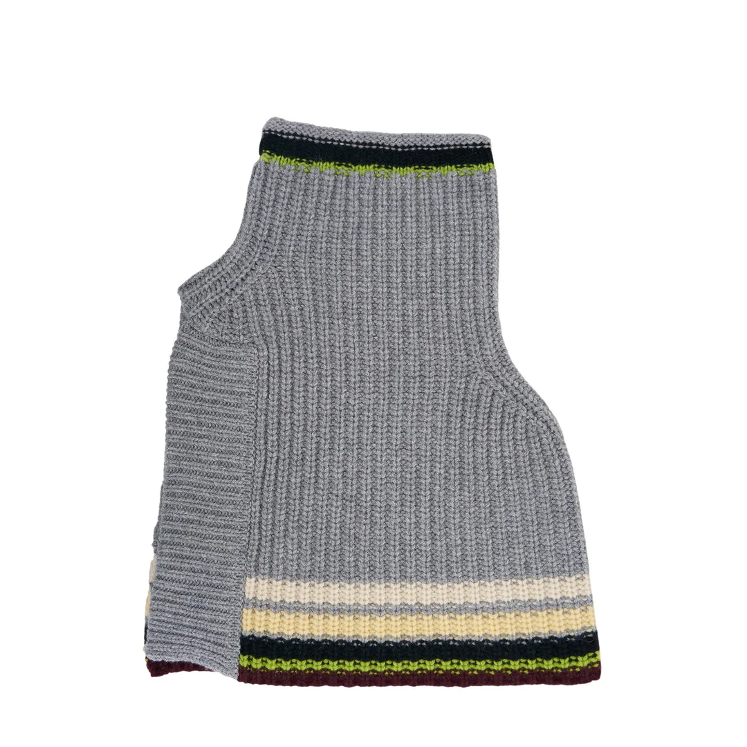 Striped Knit Collar - 1
